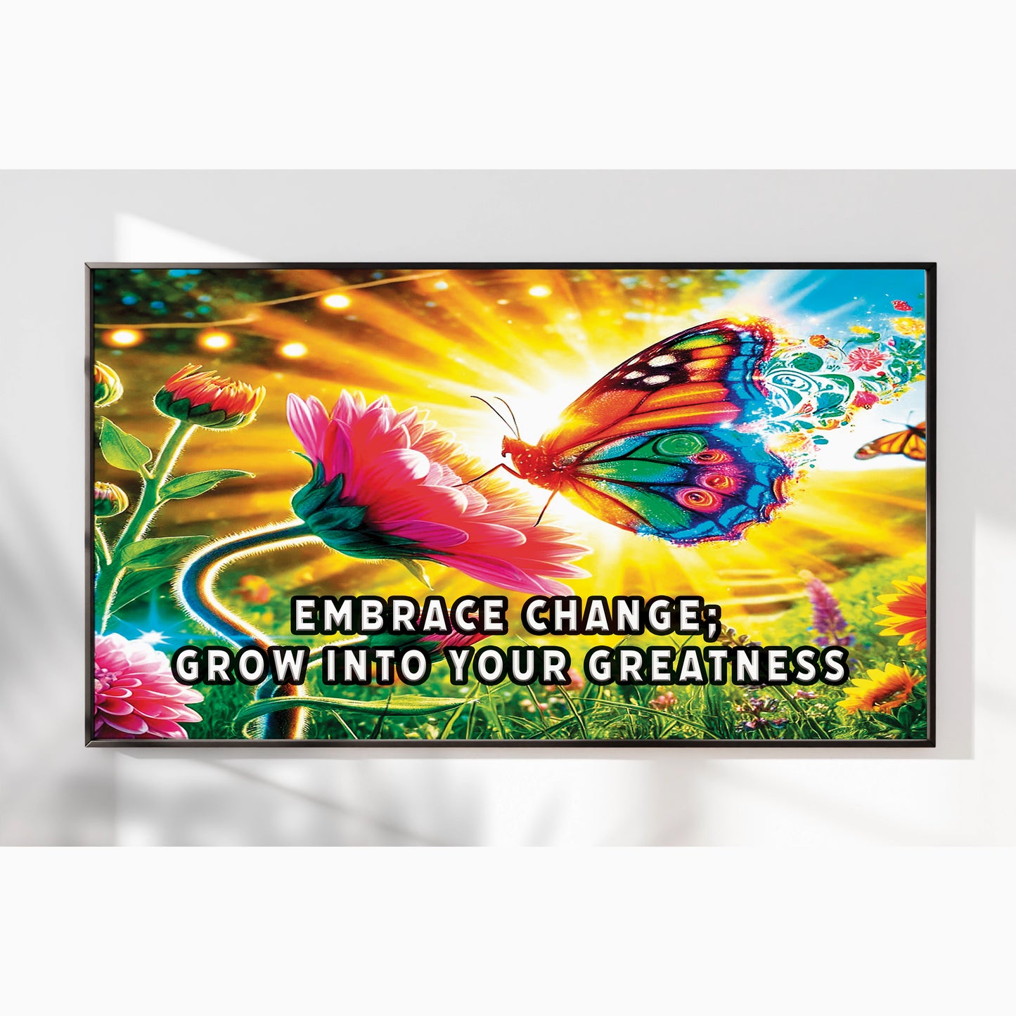 Butterfly of Change – Embrace Change Motivational Wall Art