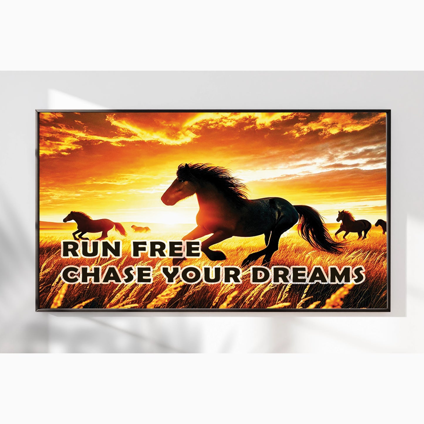 Run Free, Chase Your Dreams – Horse Wall Art
