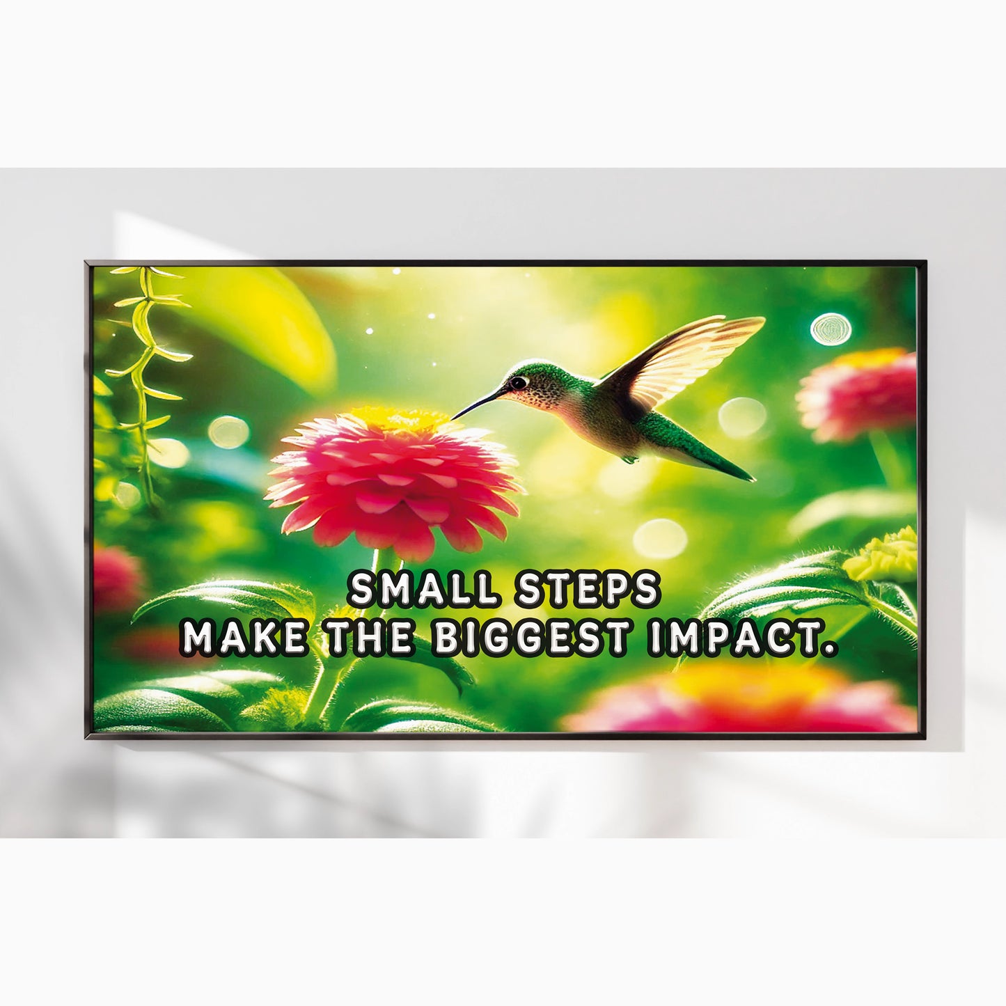 Small Steps, Big Impact – Hummingbird Wall Art