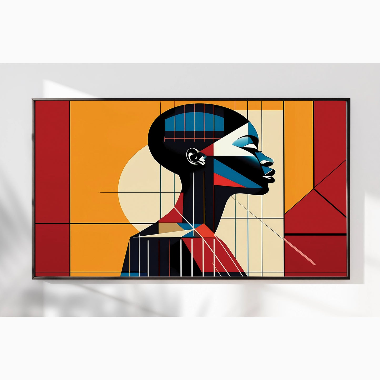 Grace in Profile – Luxury Framed Glass Art