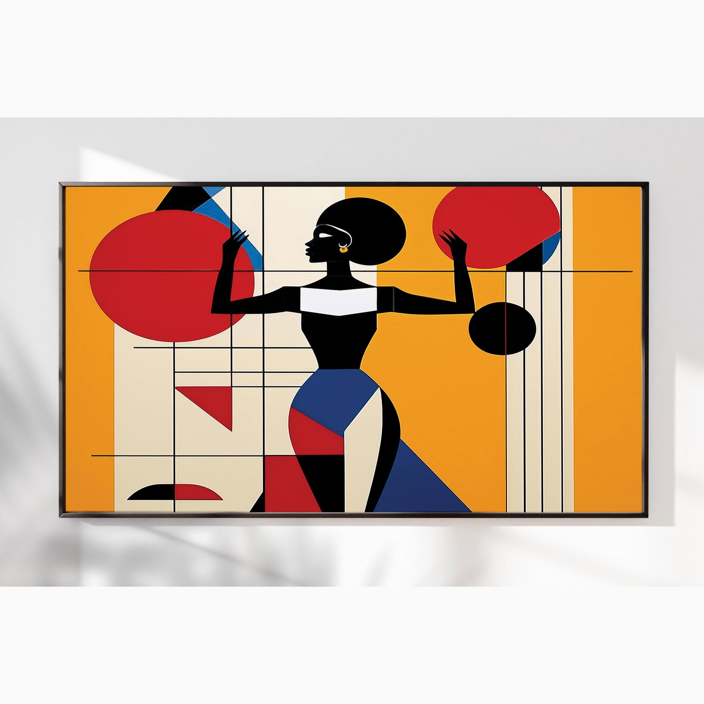 Bold Balance – Luxury Framed Glass Art