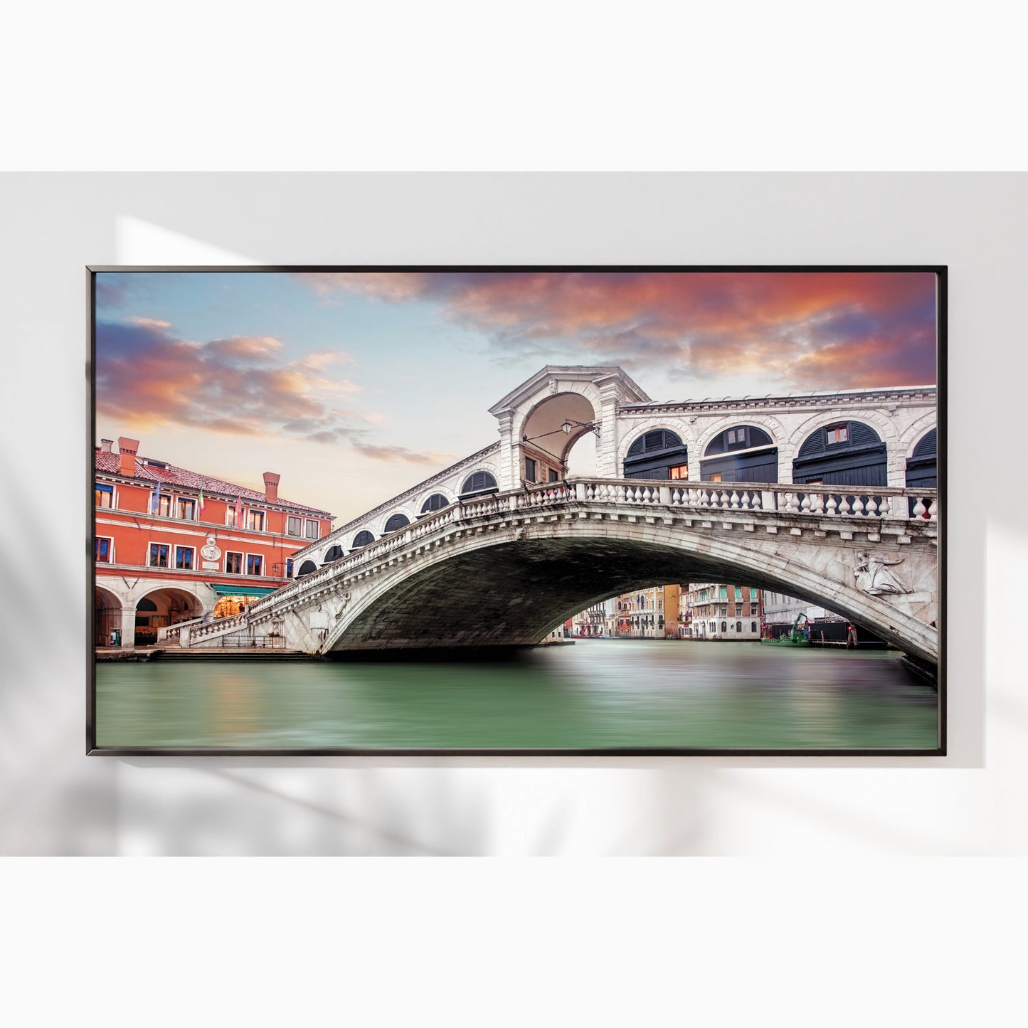 Venetian Reflections – The Rialto Bridge – Italian Architecture Photography Print