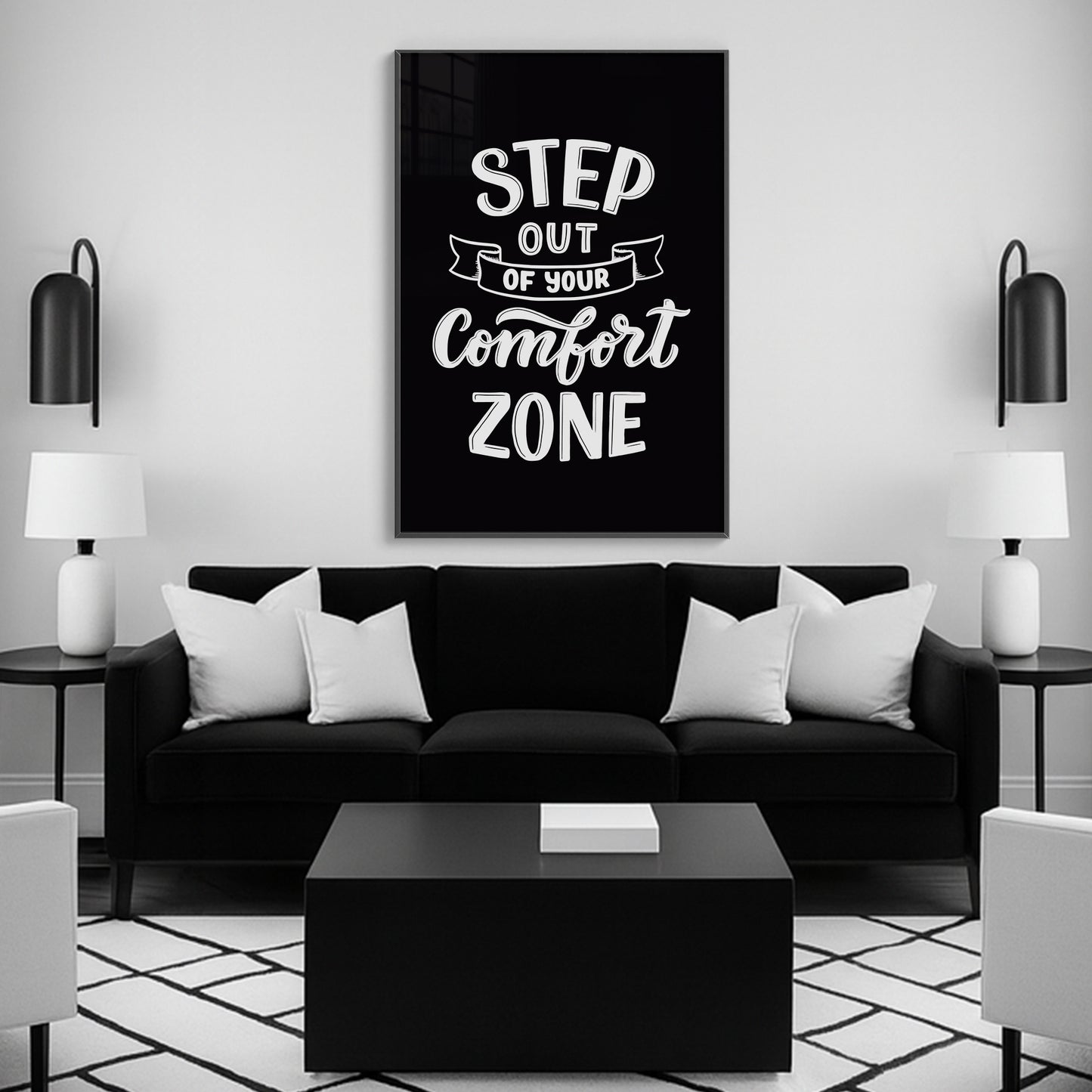 Embrace Growth β Step Out of Your Comfort Zone - Luxury Glass Wall Art