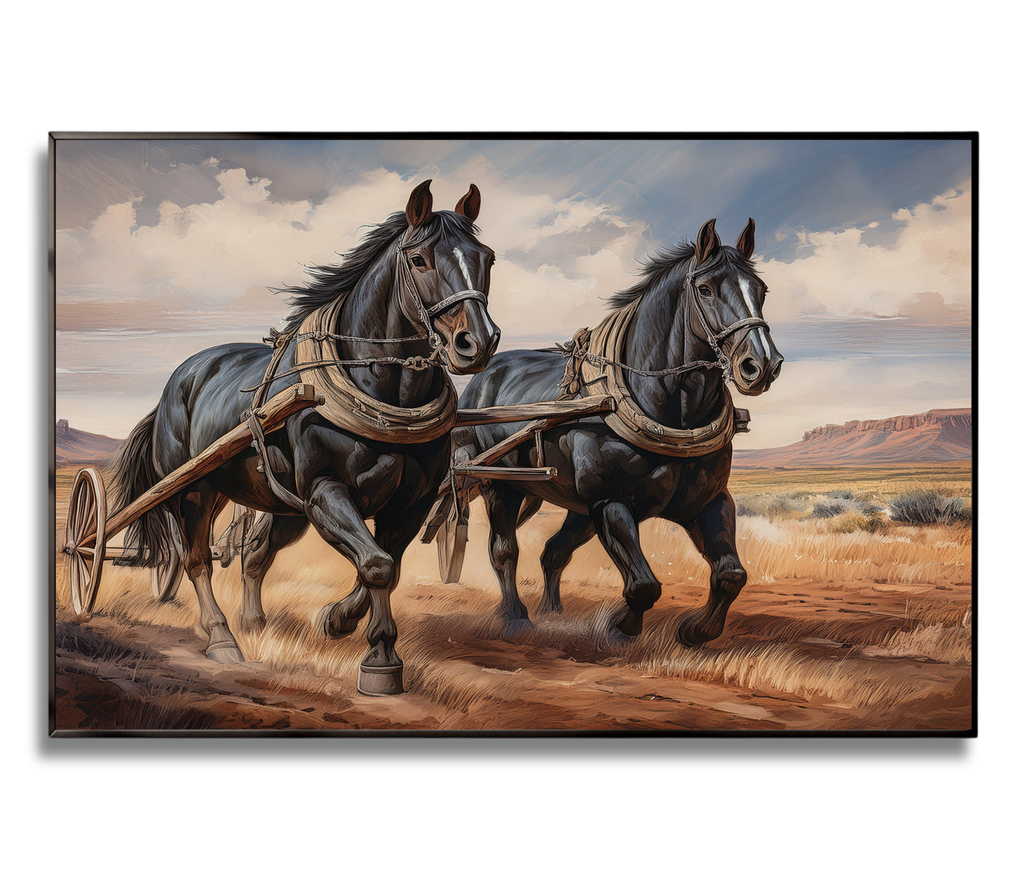 Legacy in Motion – Percheron Drafts on the Frontier