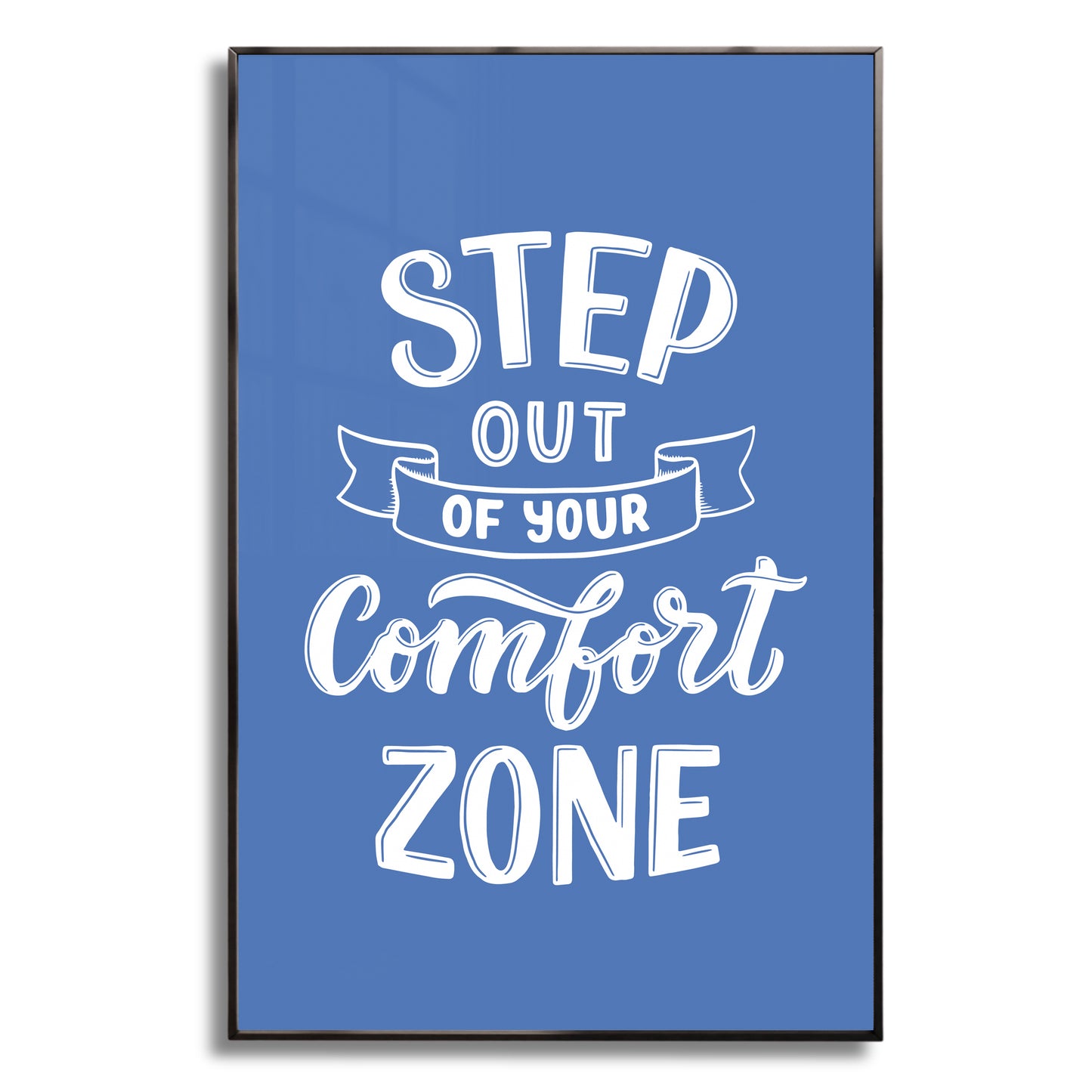 Embrace Growth β Step Out of Your Comfort Zone - Luxury Glass Wall Art