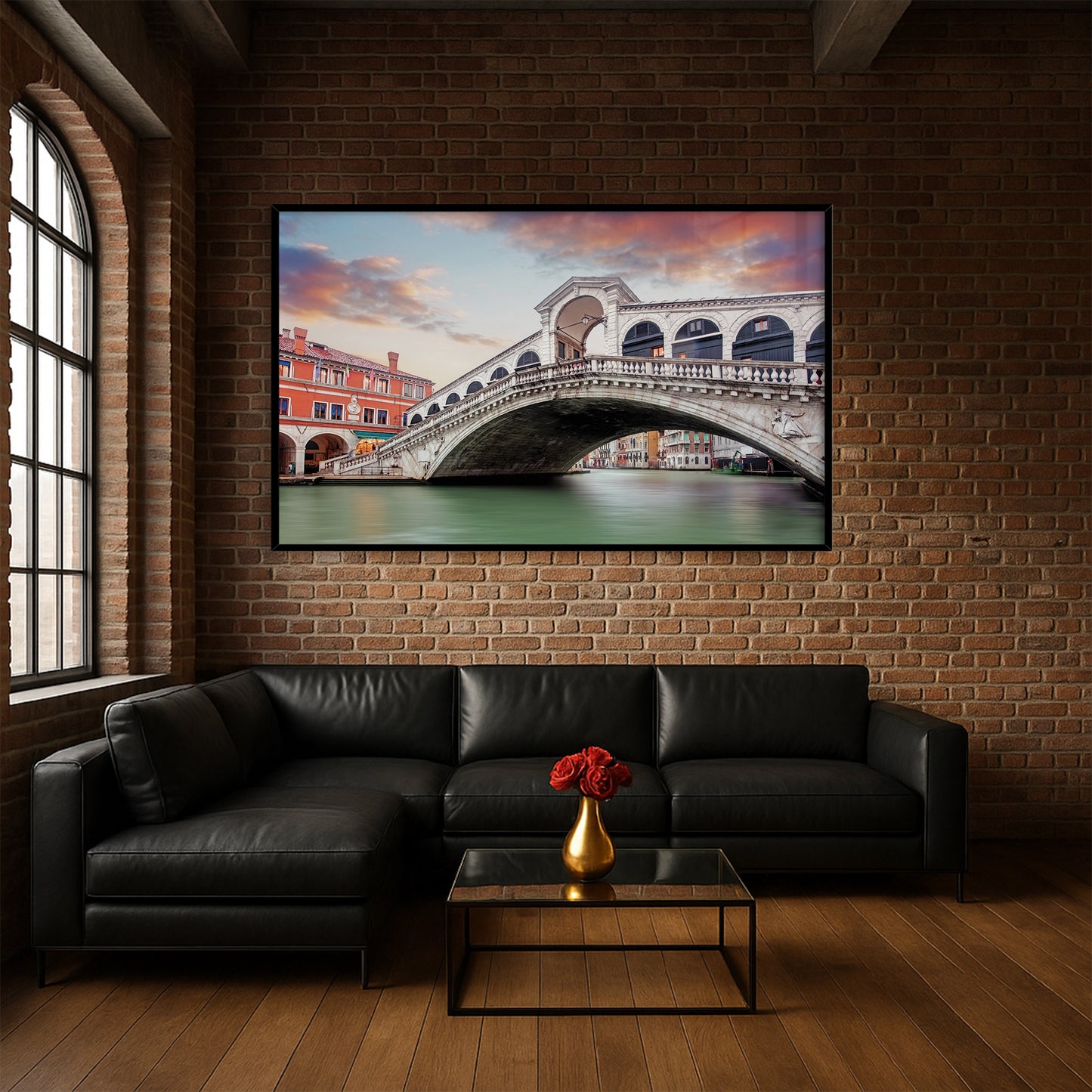 Venetian Reflections – The Rialto Bridge – Italian Architecture Photography Print