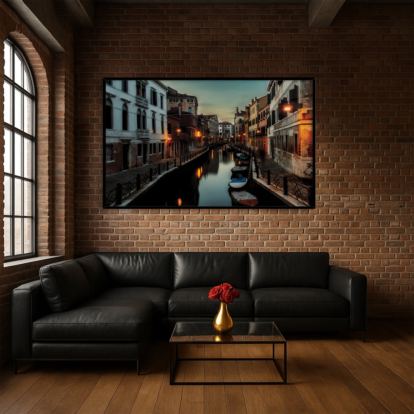 Venice Canal at Dusk – Tranquil Evening Glow