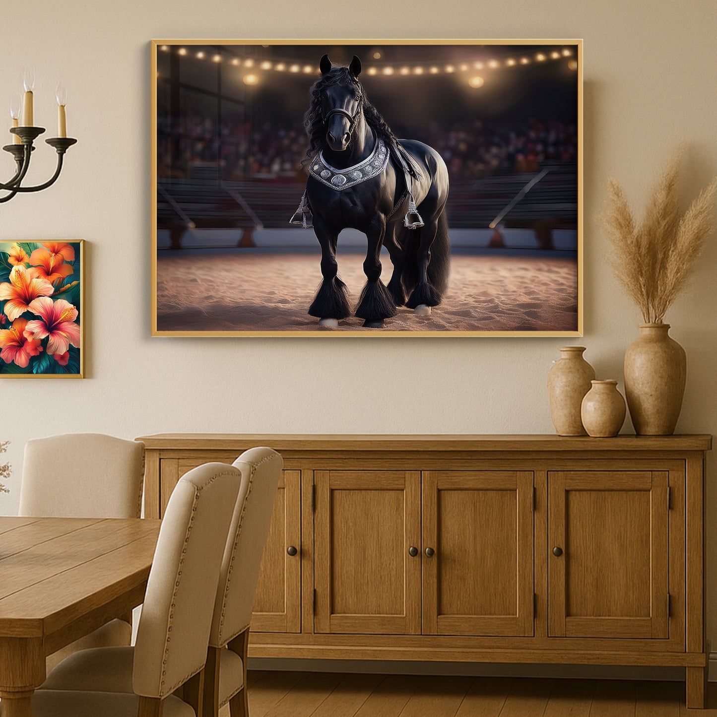 Regal Parade – Percheron in Ornate Silver Tack