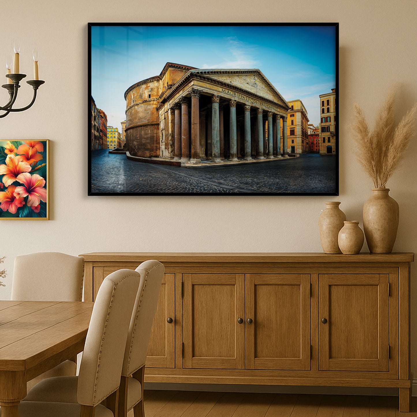 Pantheon of Rome – Ancient Temple with Corinthian Columns, Luxury UV Gloss Wall Art