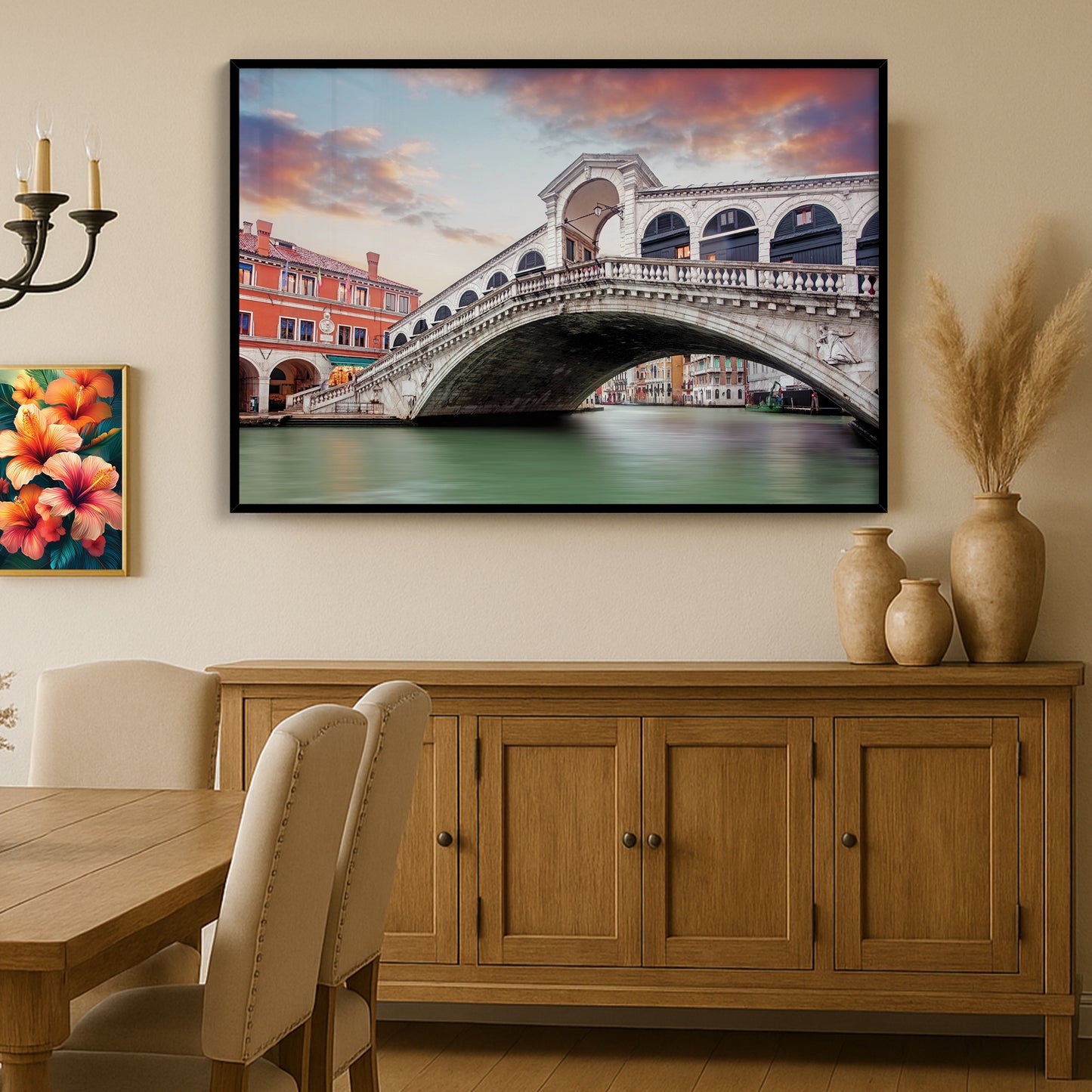 Venetian Reflections – The Rialto Bridge – Italian Architecture Photography Print
