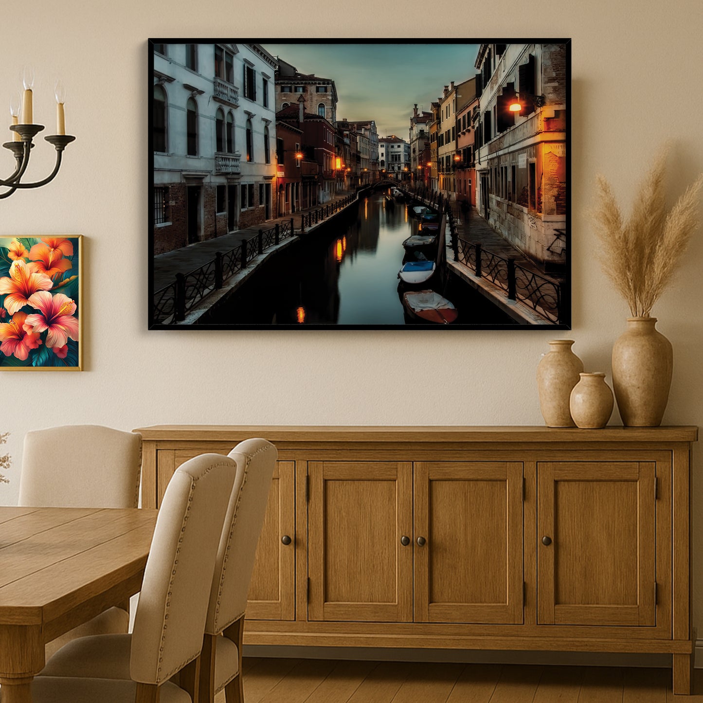 Venice Canal at Dusk – Tranquil Evening Glow