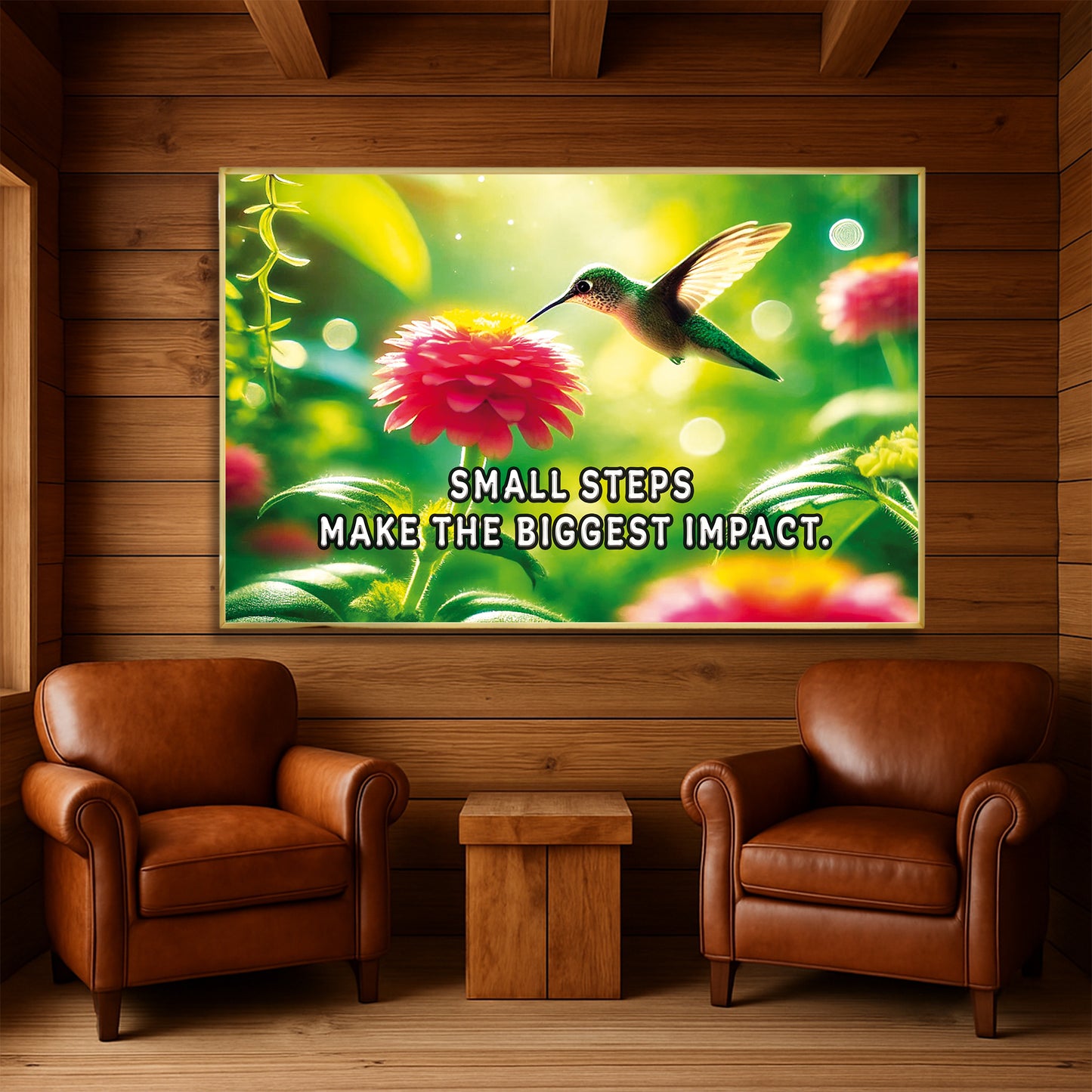 Small Steps, Big Impact – Hummingbird Wall Art