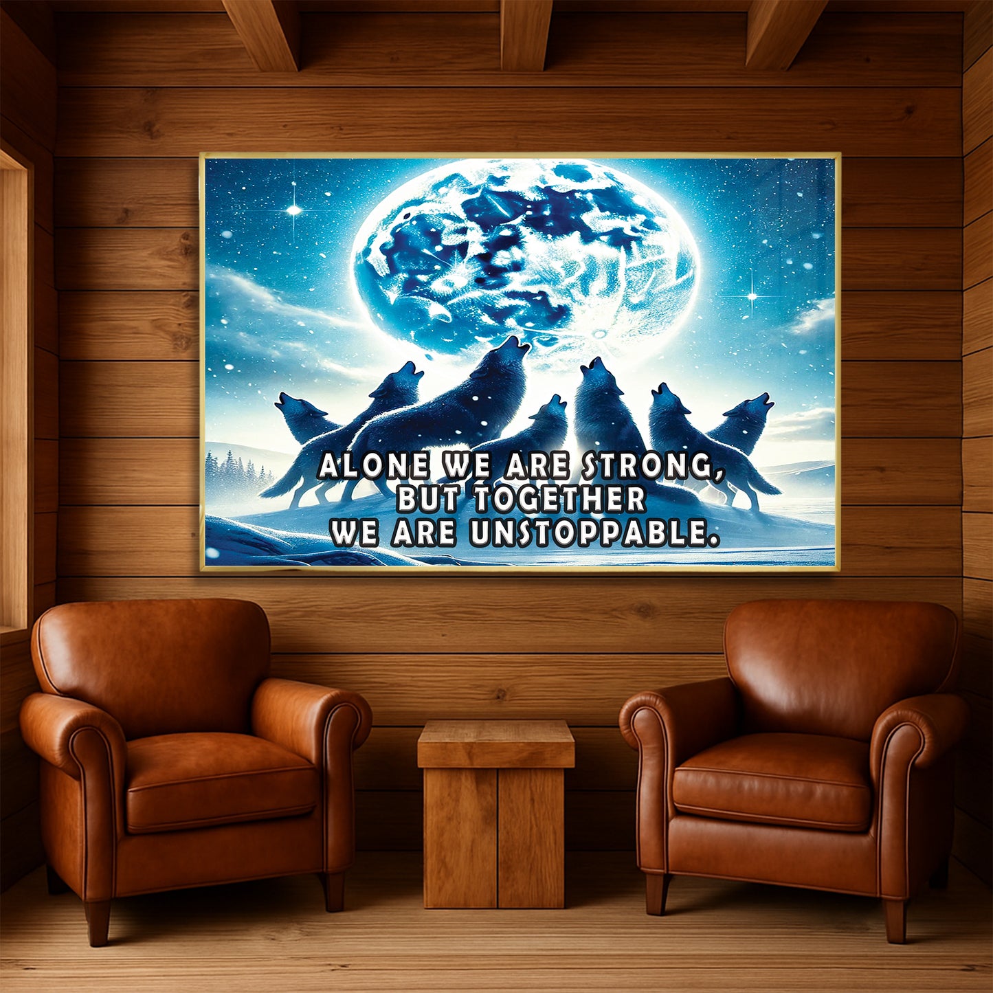 Together We Are Unstoppable – Wolves Wall Art