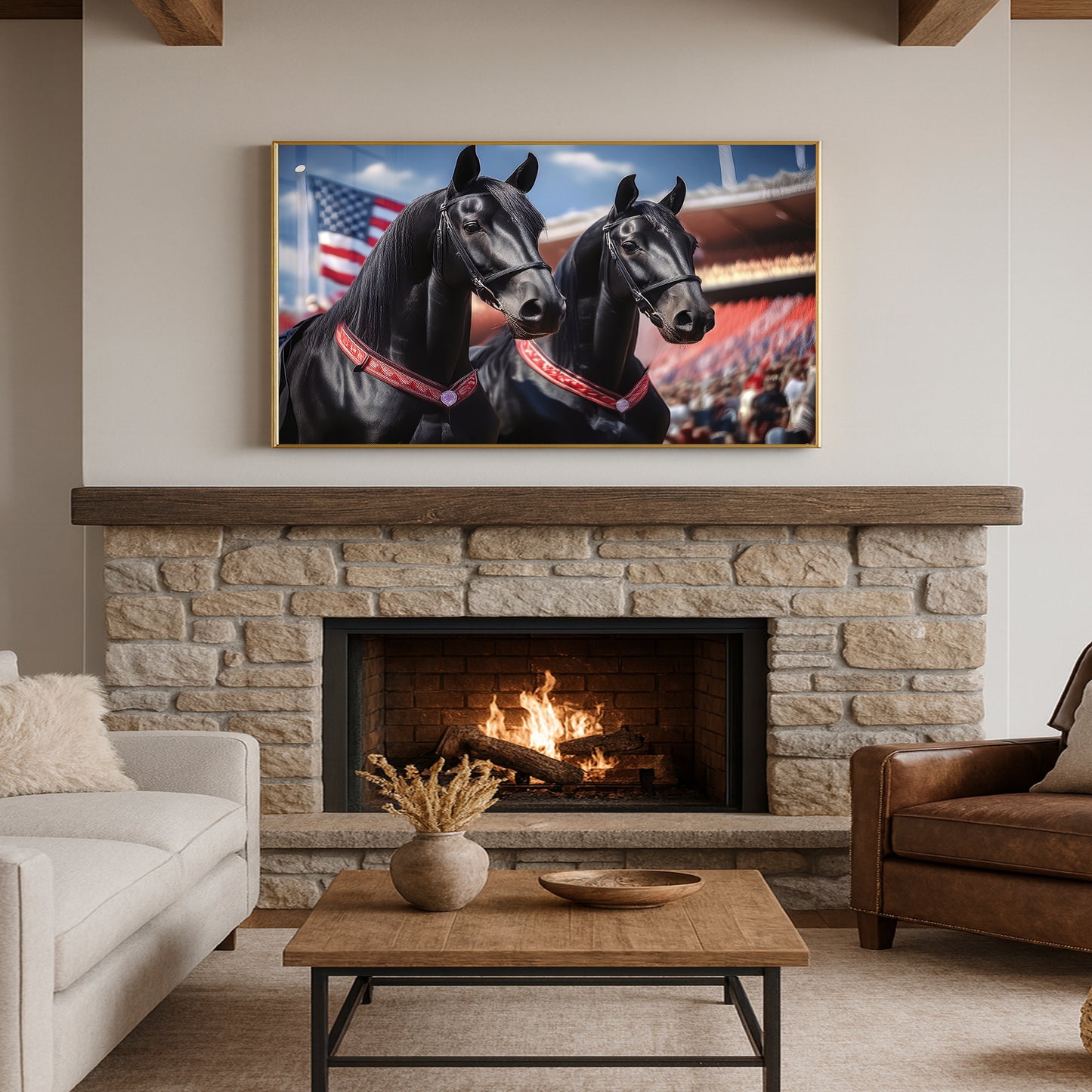 Champions in Red – Draft Horses at Parade Ground