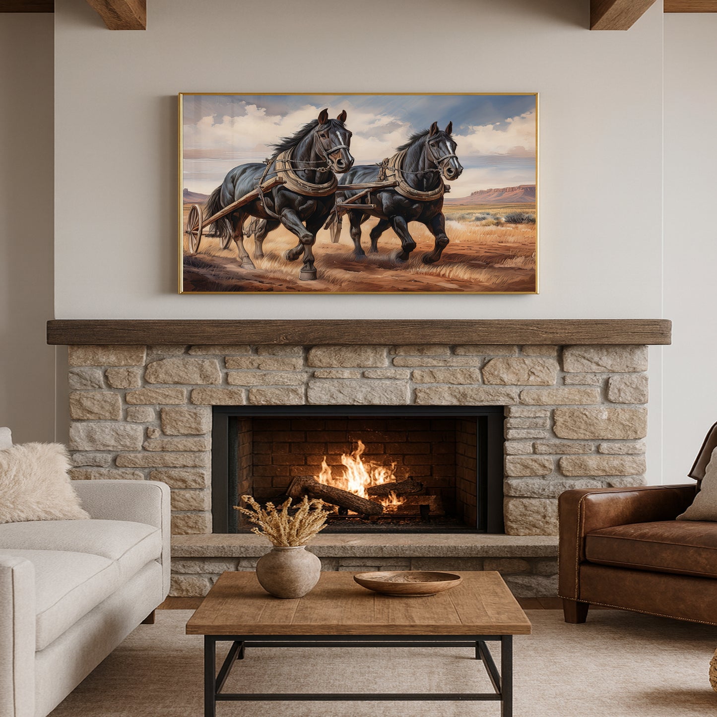 Legacy in Motion – Percheron Drafts on the Frontier