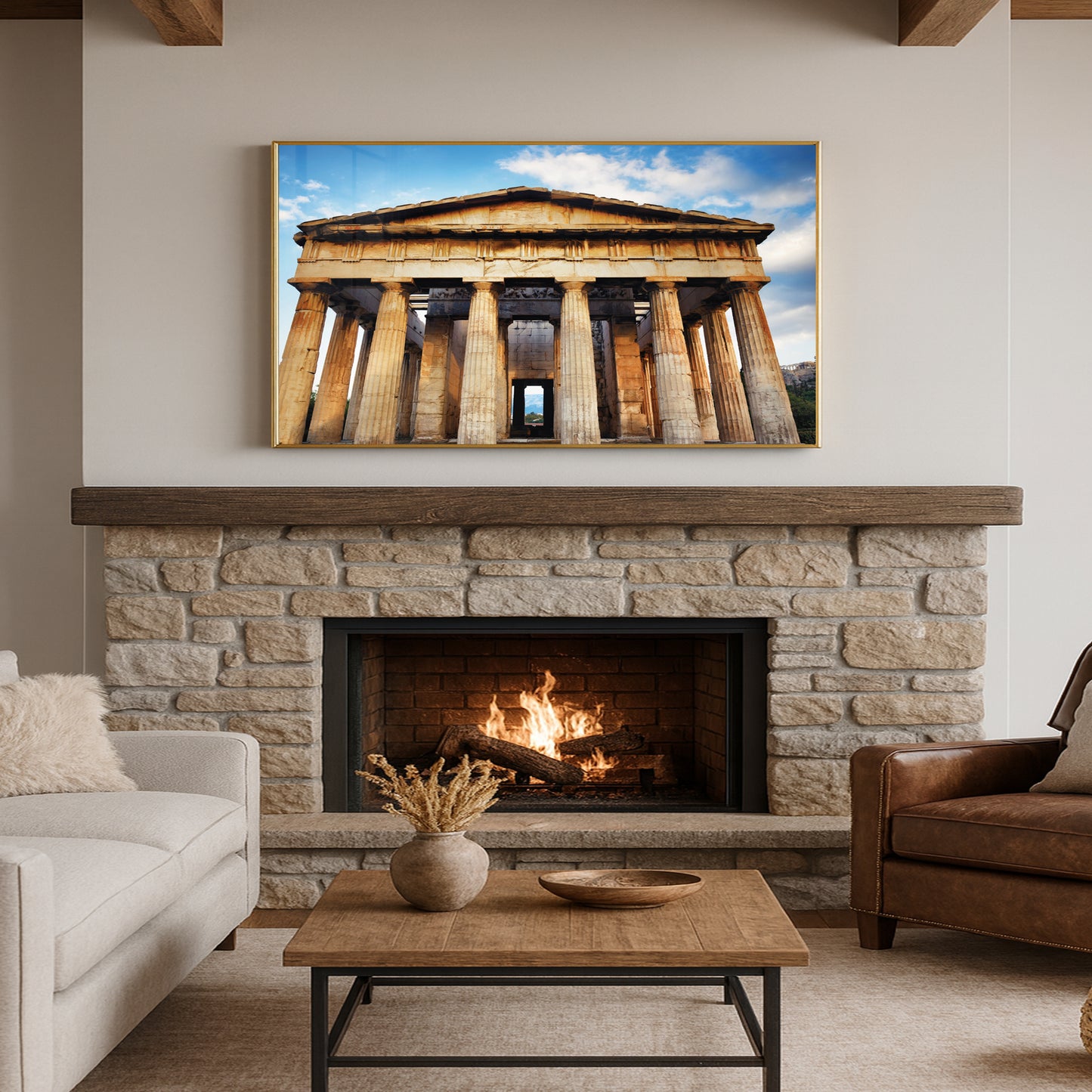 Temple of Hephaestus β Ancient Greek Ruins Wall Art, Historic Decor