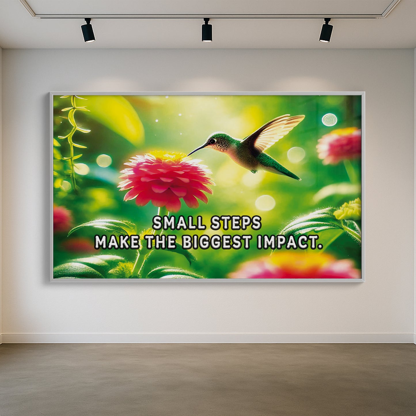 Small Steps, Big Impact – Hummingbird Wall Art