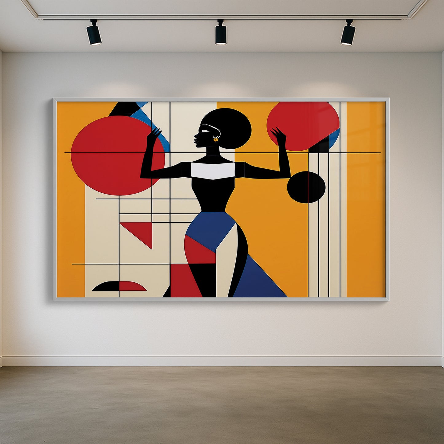 Bold Balance – Luxury Framed Glass Art