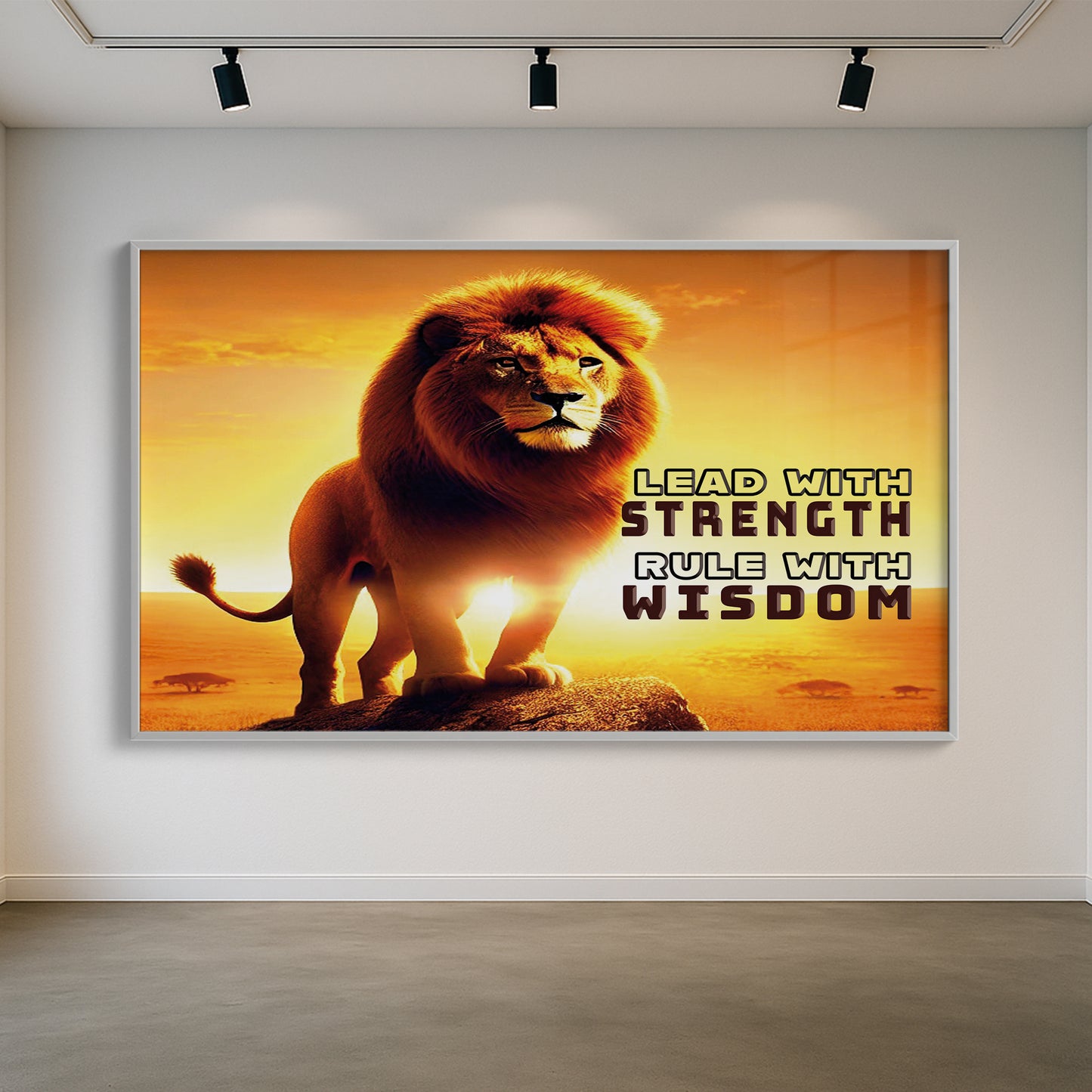 Lead With Strength – Lion Wall Art