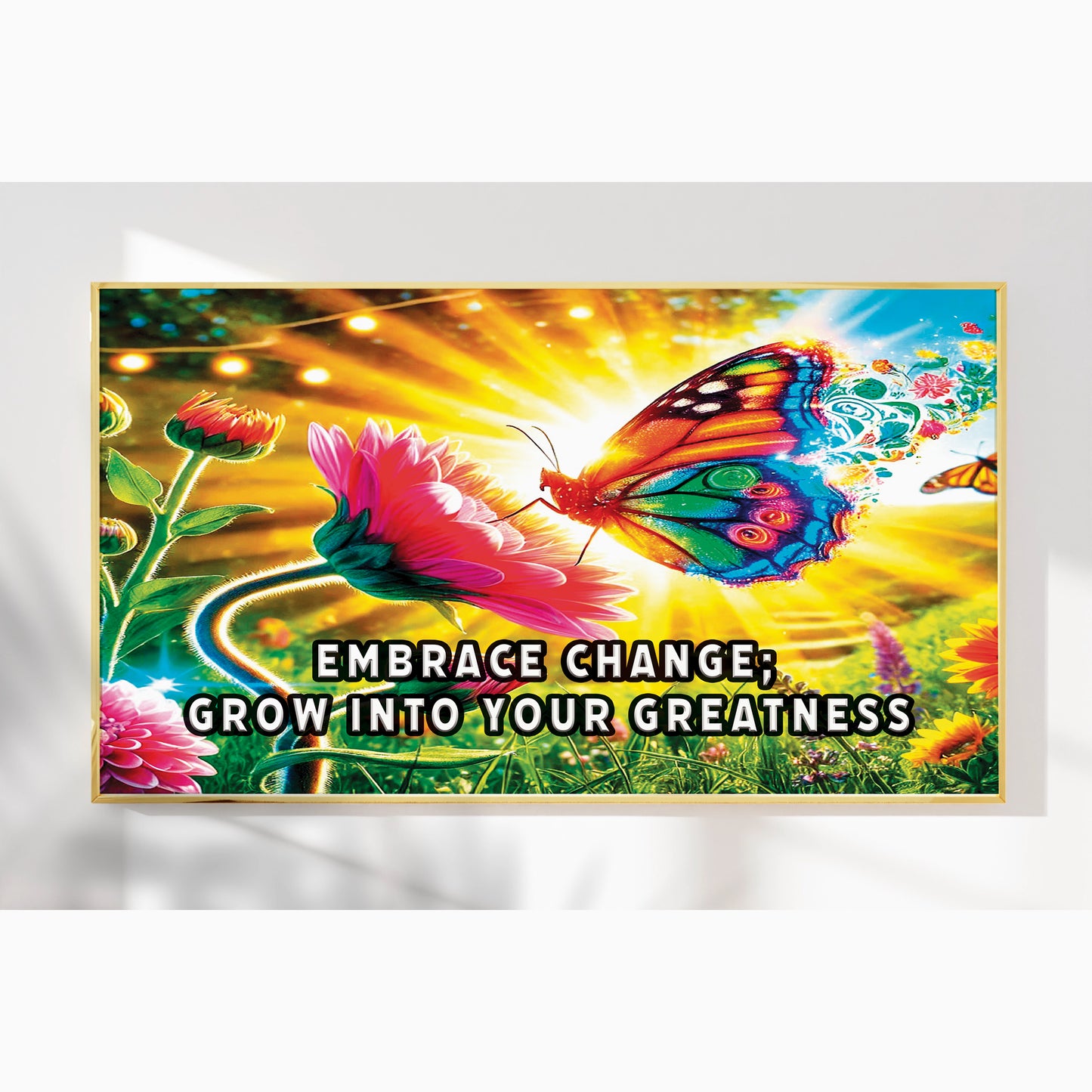 Butterfly of Change – Embrace Change Motivational Wall Art