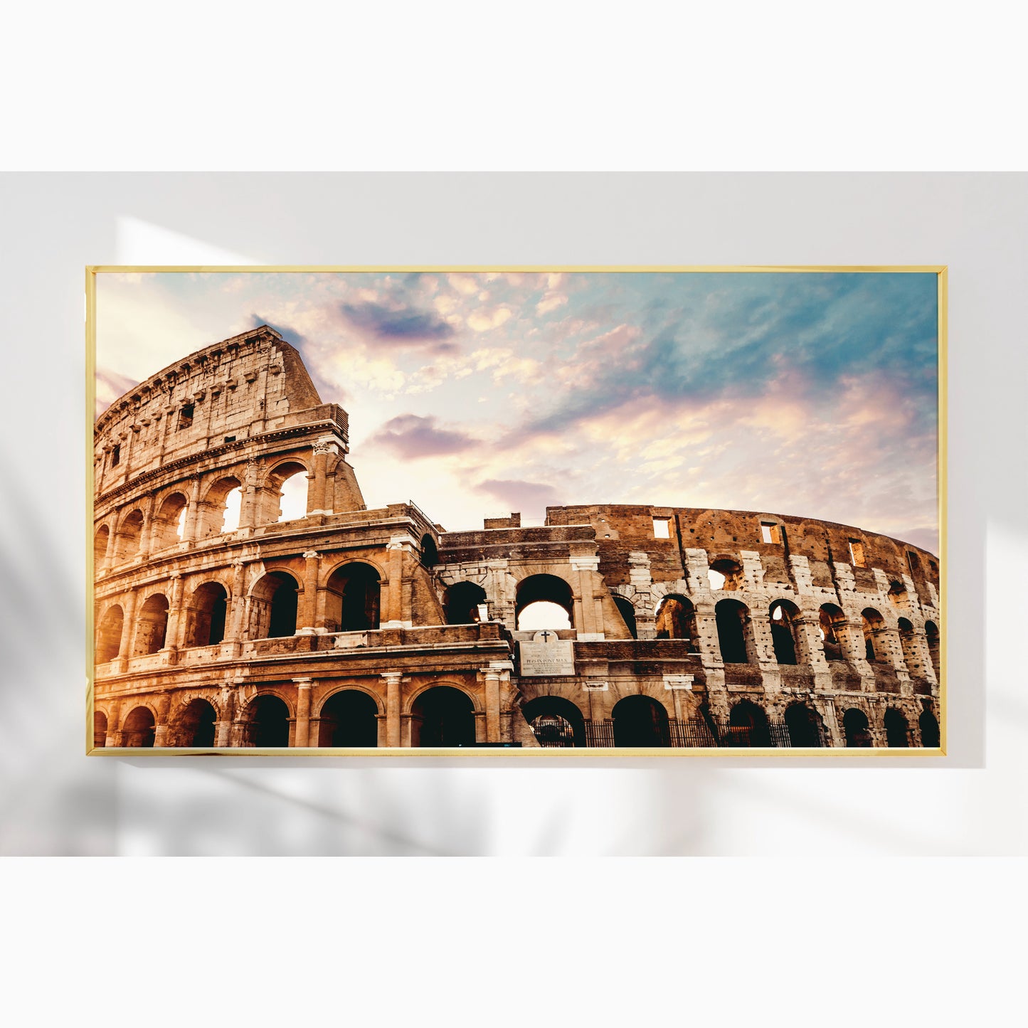 Colosseum β Rome Wall Art Photography Print, Ancient Architecture, Sunset Sky