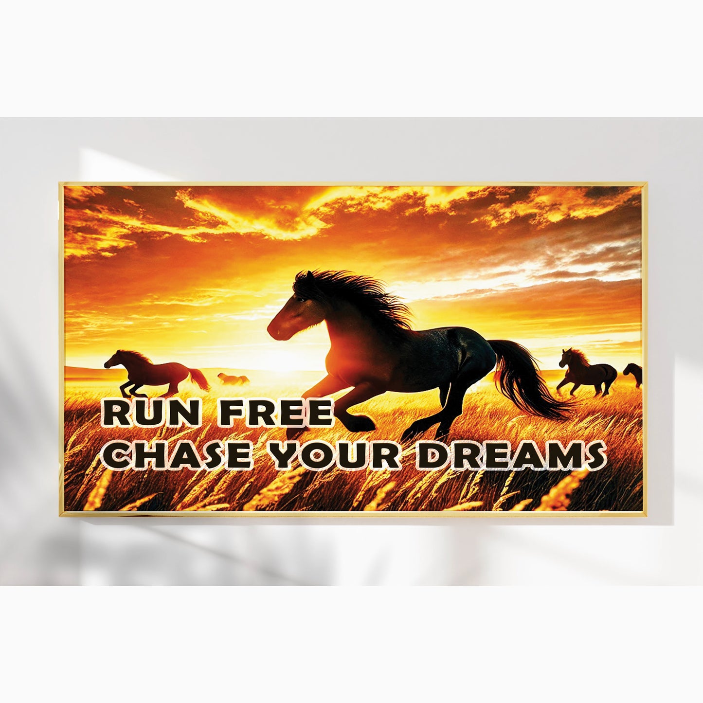 Run Free, Chase Your Dreams – Horse Wall Art
