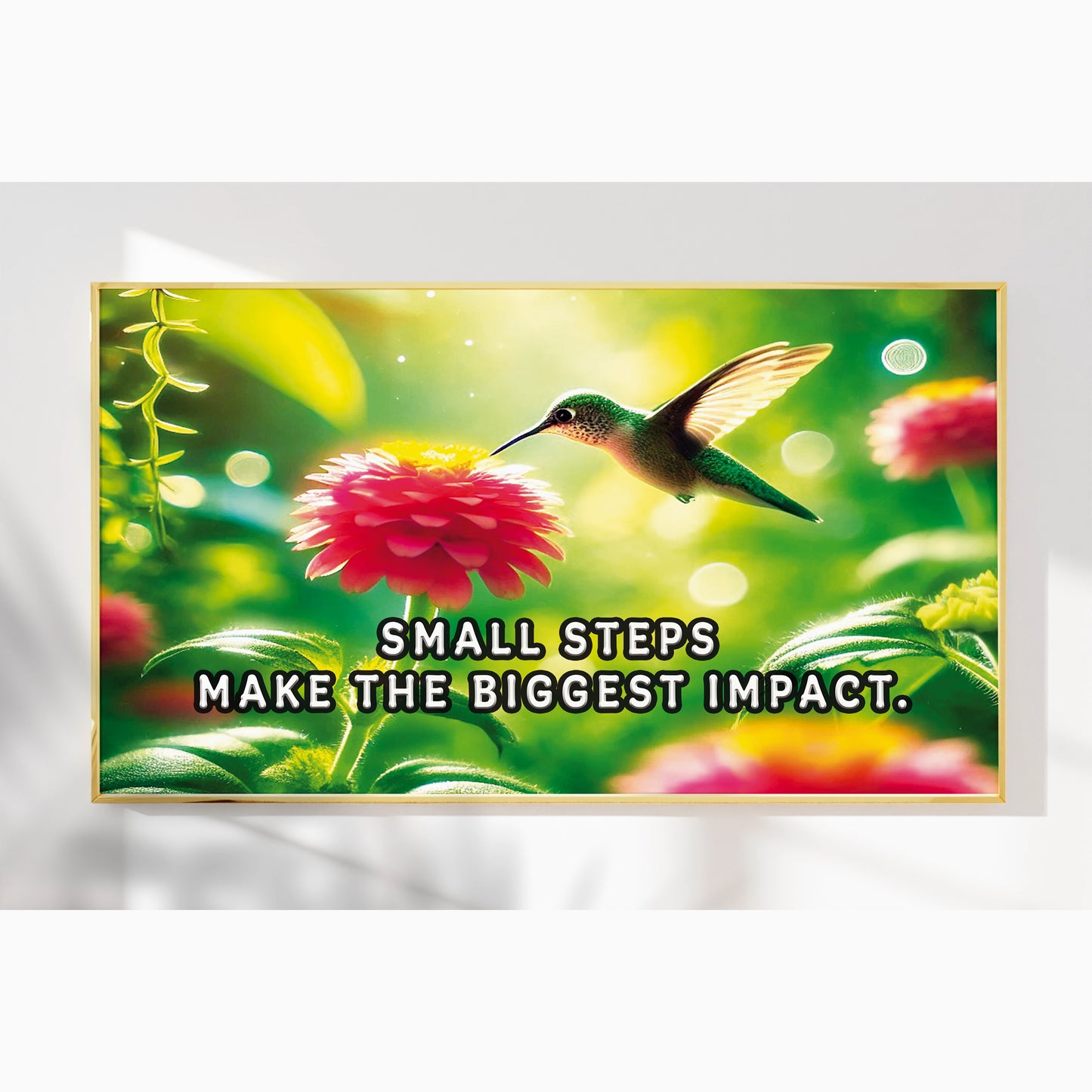 Small Steps, Big Impact – Hummingbird Wall Art