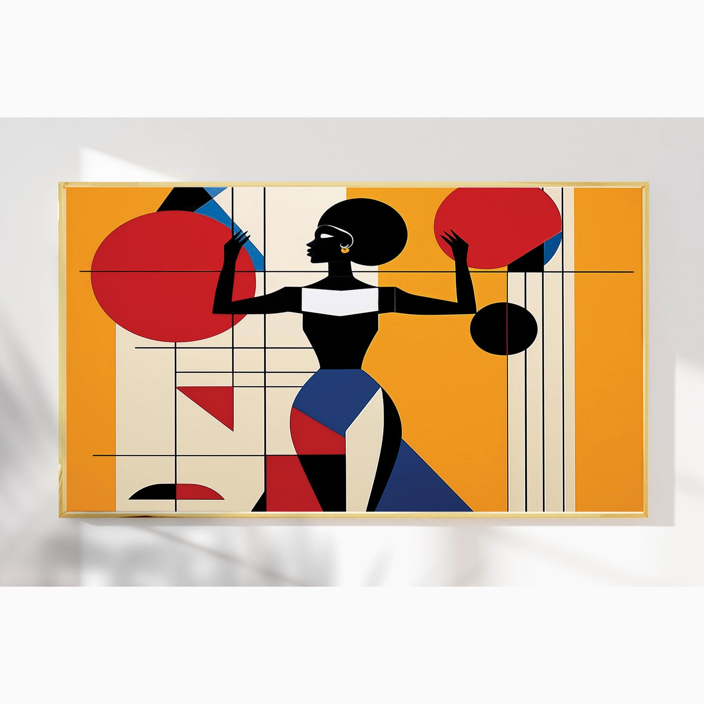 Bold Balance – Luxury Framed Glass Art