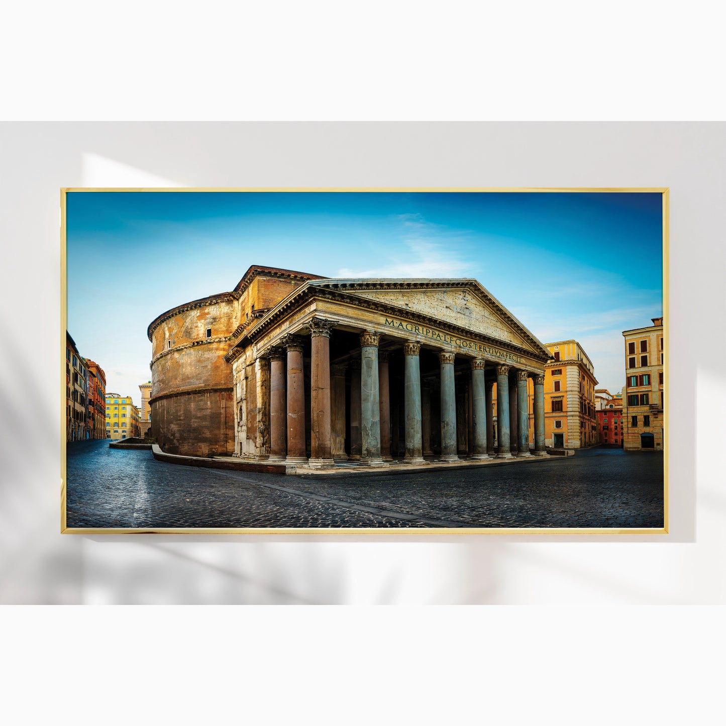 Pantheon of Rome – Ancient Temple with Corinthian Columns, Luxury UV Gloss Wall Art