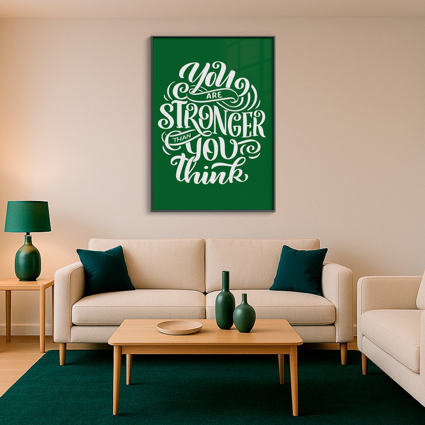 You Are Stronger Than You Think - Luxury Glass Wall Art