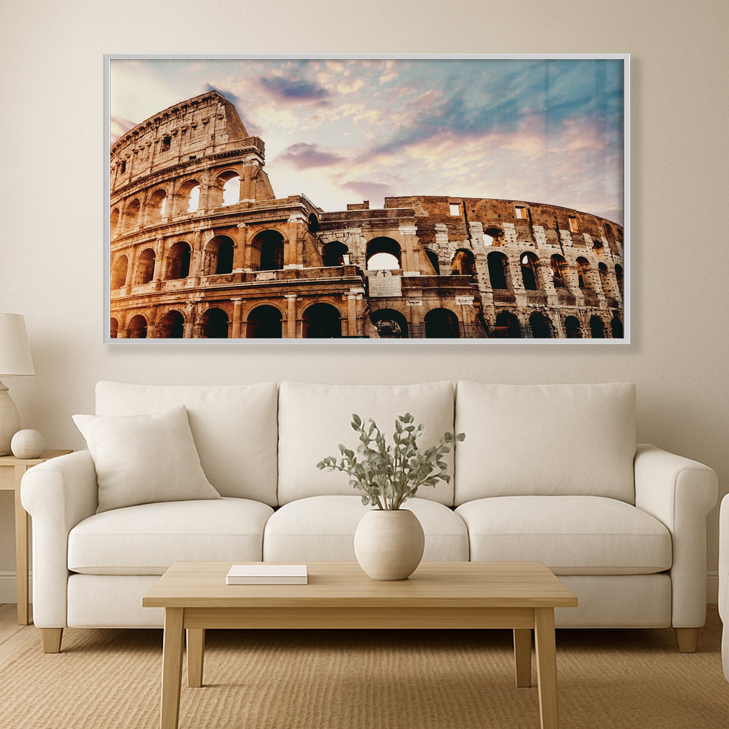 Colosseum β Rome Wall Art Photography Print, Ancient Architecture, Sunset Sky