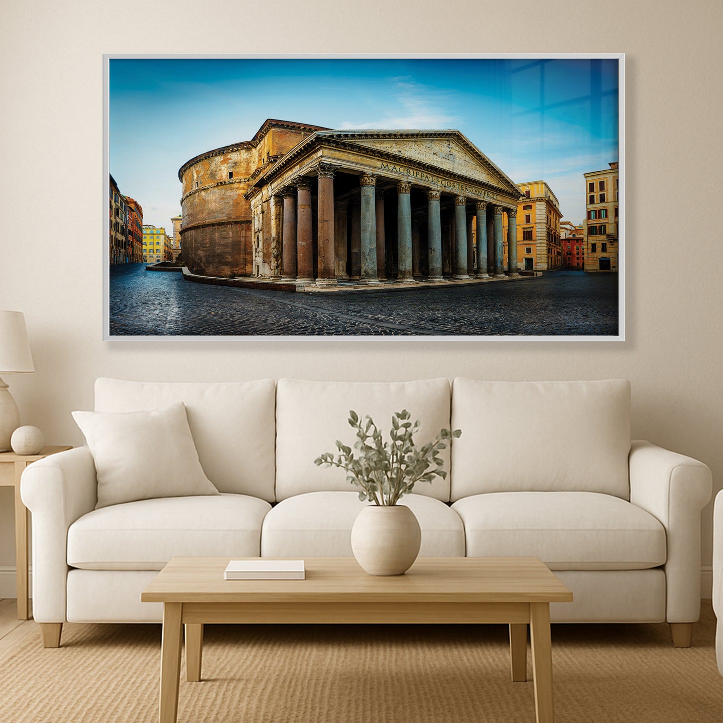 Pantheon of Rome – Ancient Temple with Corinthian Columns, Luxury UV Gloss Wall Art