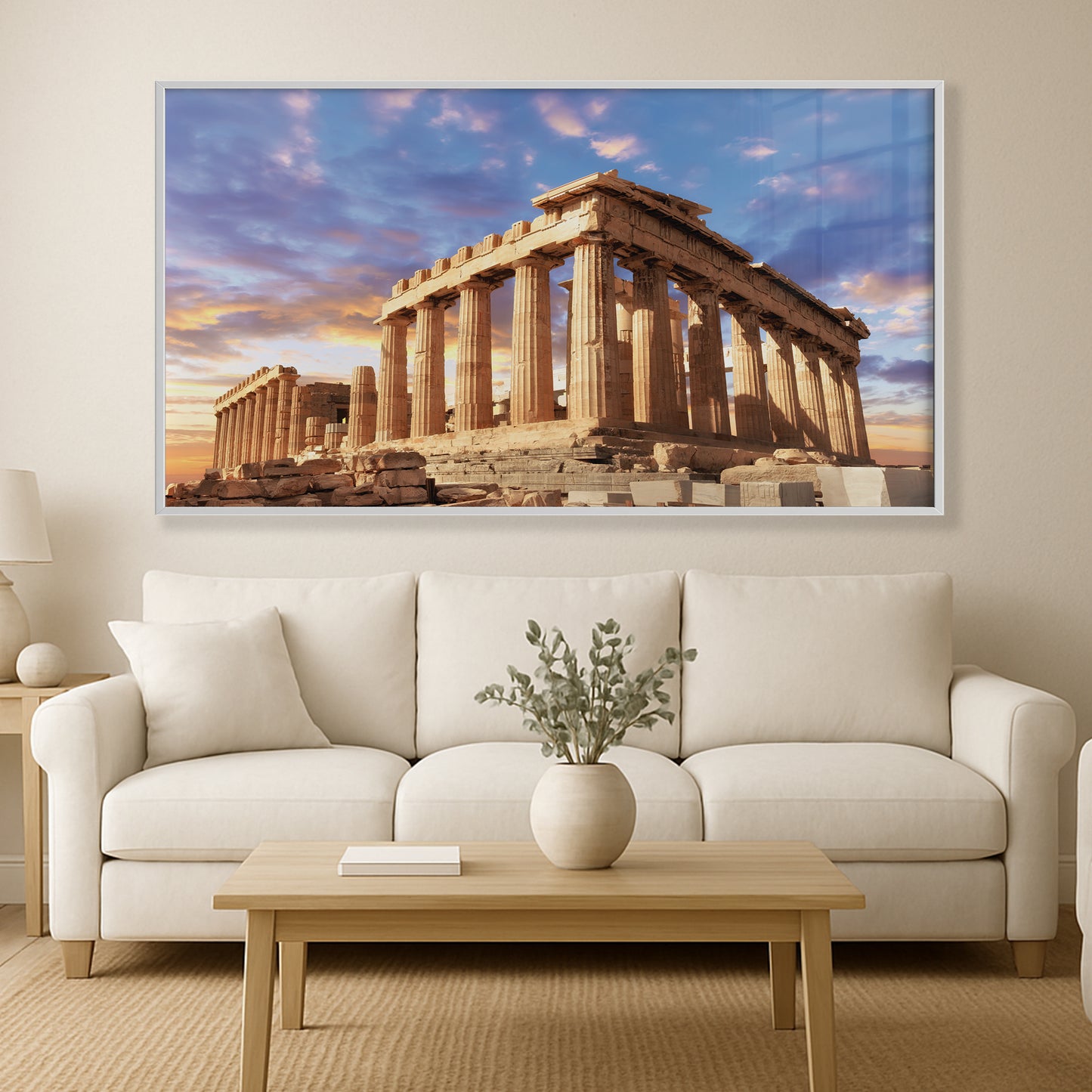 Parthenon at Sunset โ Athens Greece Ancient Architecture Print