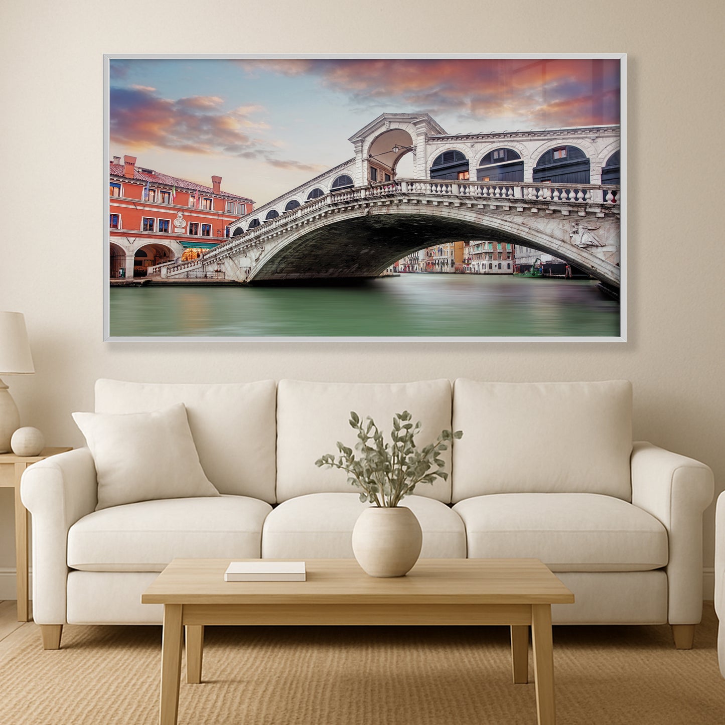Venetian Reflections – The Rialto Bridge – Italian Architecture Photography Print