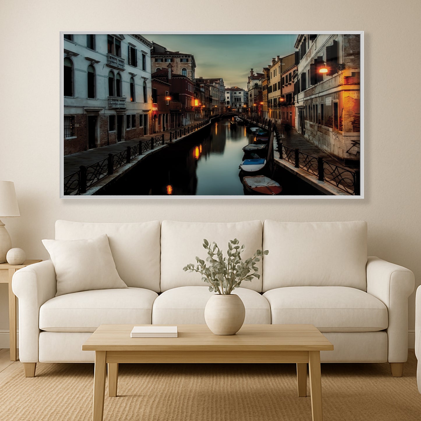 Venice Canal at Dusk – Tranquil Evening Glow