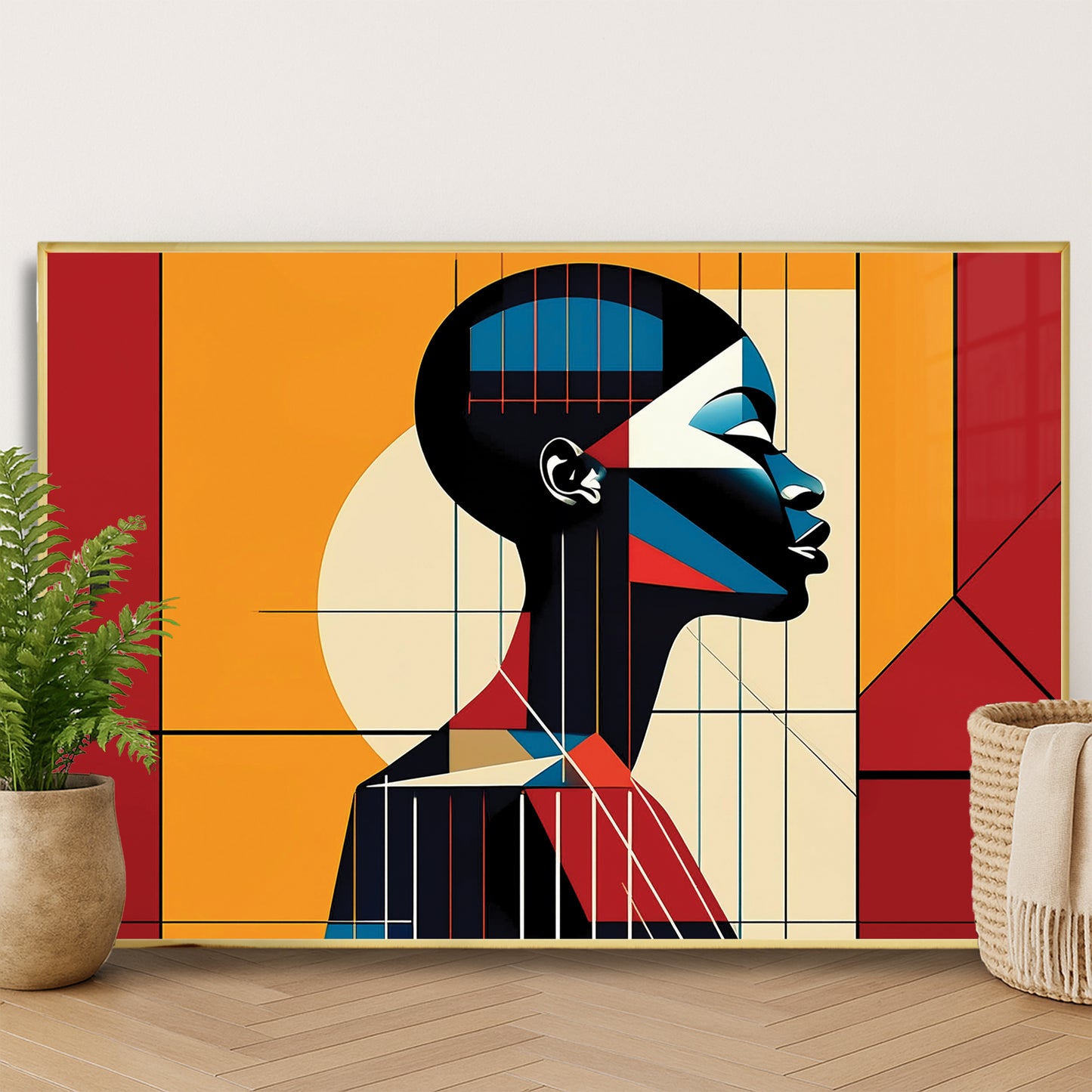 Grace in Profile – Luxury Framed Glass Art
