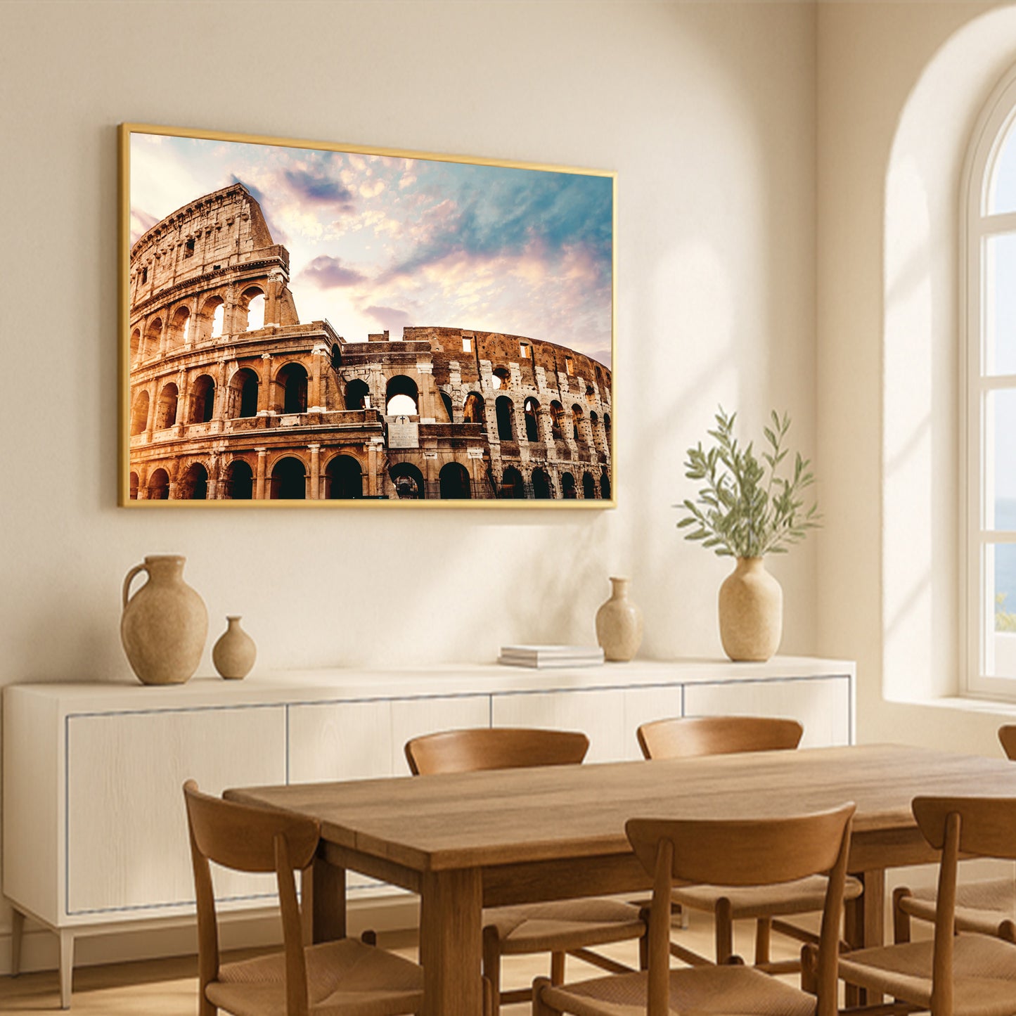 Colosseum β Rome Wall Art Photography Print, Ancient Architecture, Sunset Sky