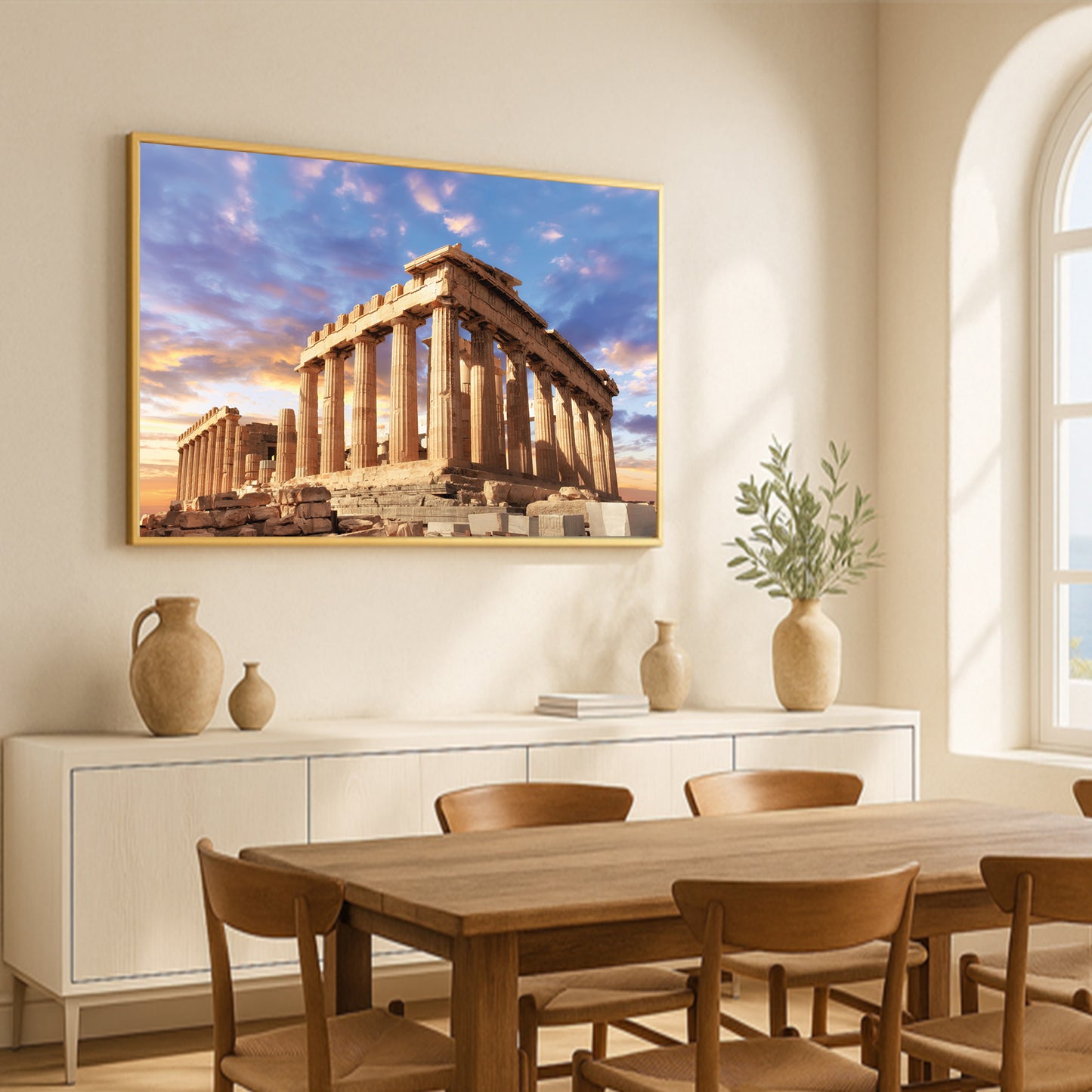 Parthenon at Sunset โ Athens Greece Ancient Architecture Print