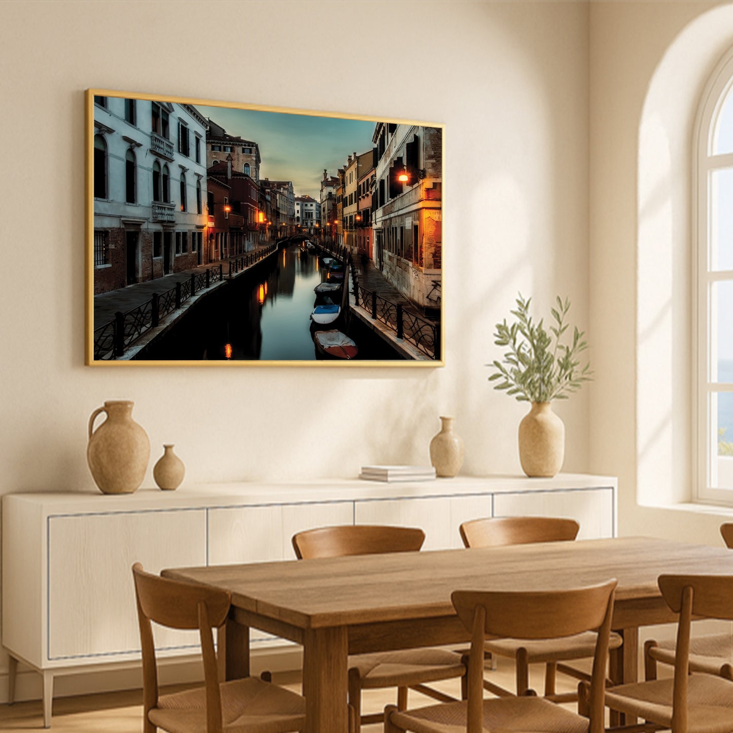 Venice Canal at Dusk – Tranquil Evening Glow