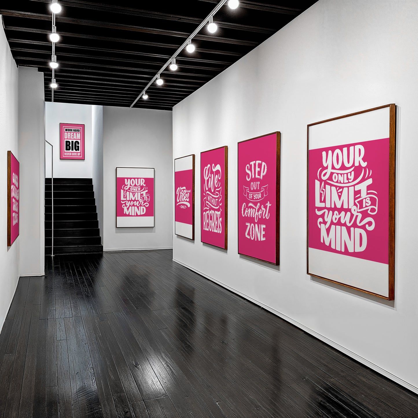 Rules Are Made to Be Broken - Luxury Glass Framed Wall Art (Multiple Colors)
