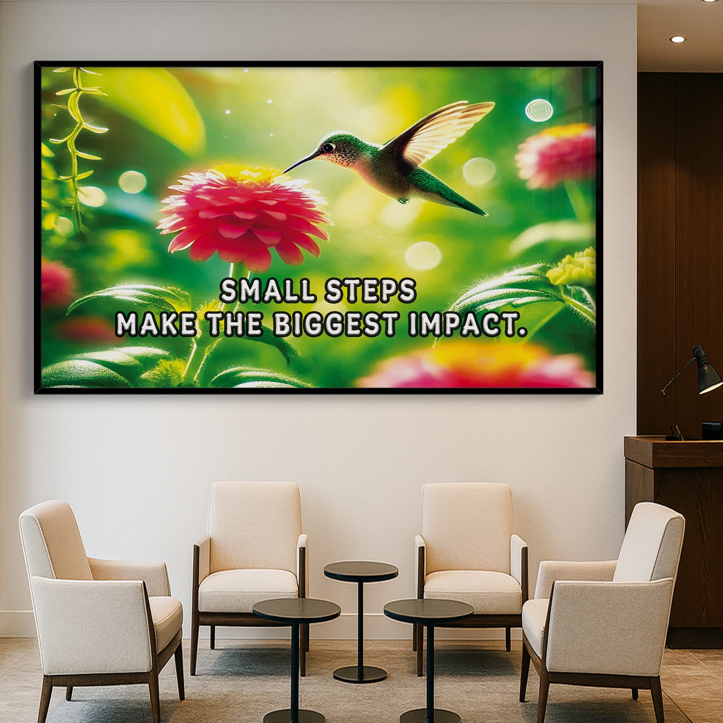 Small Steps, Big Impact – Hummingbird Wall Art