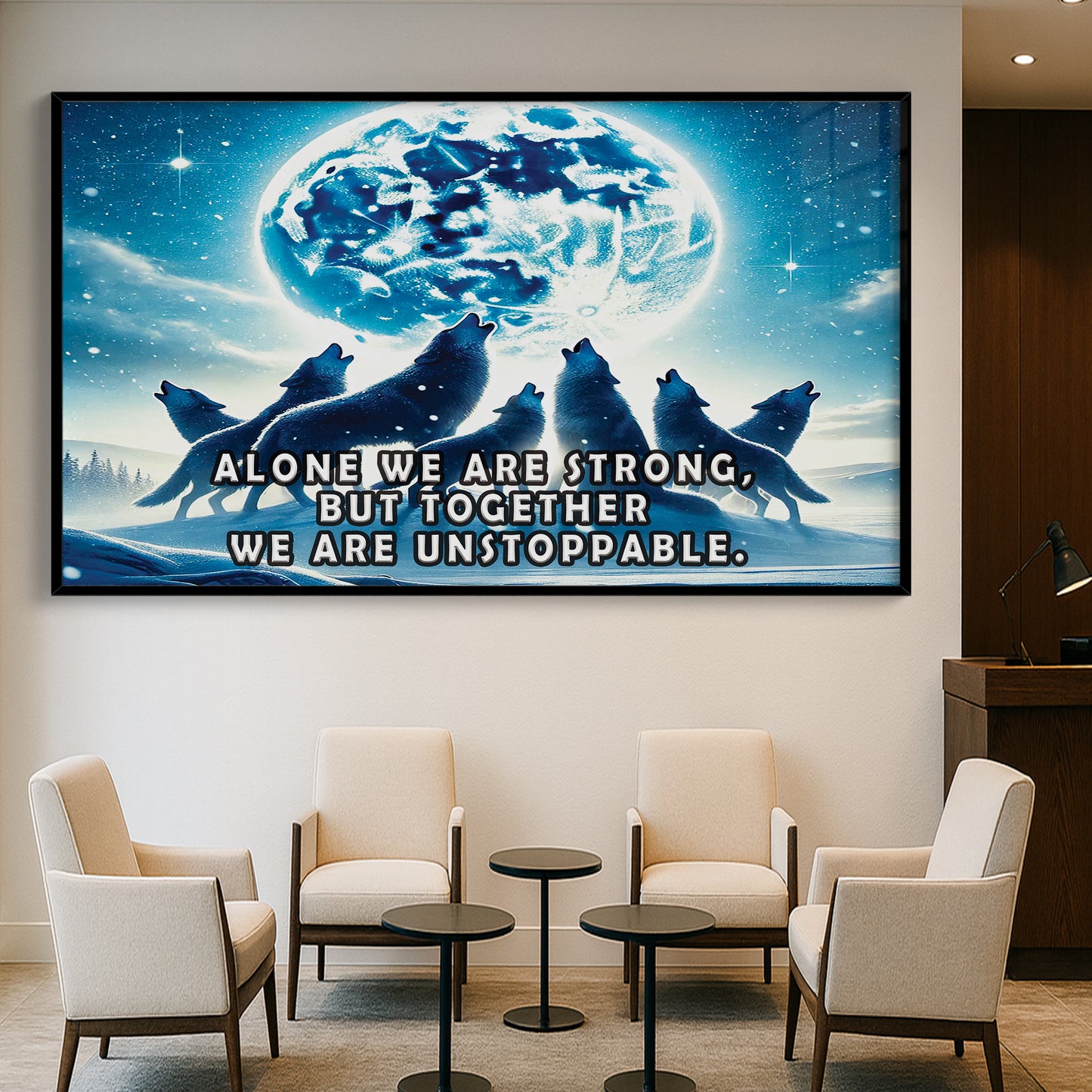 Together We Are Unstoppable – Wolves Wall Art