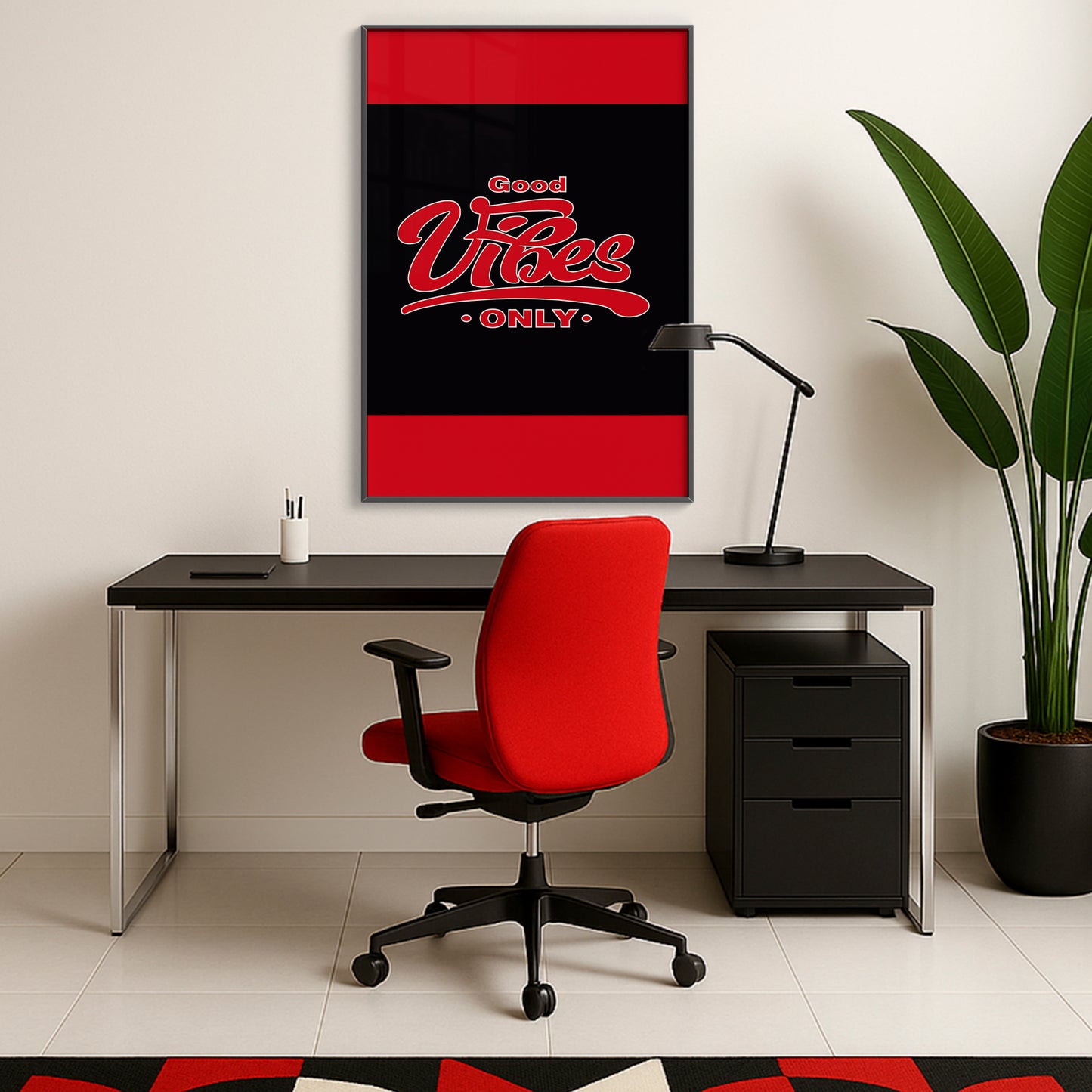 Good Vibes Only - Luxury Framed Wall Art (Multiple Colors)