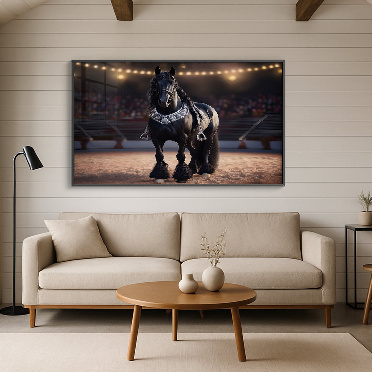 Regal Parade – Percheron in Ornate Silver Tack