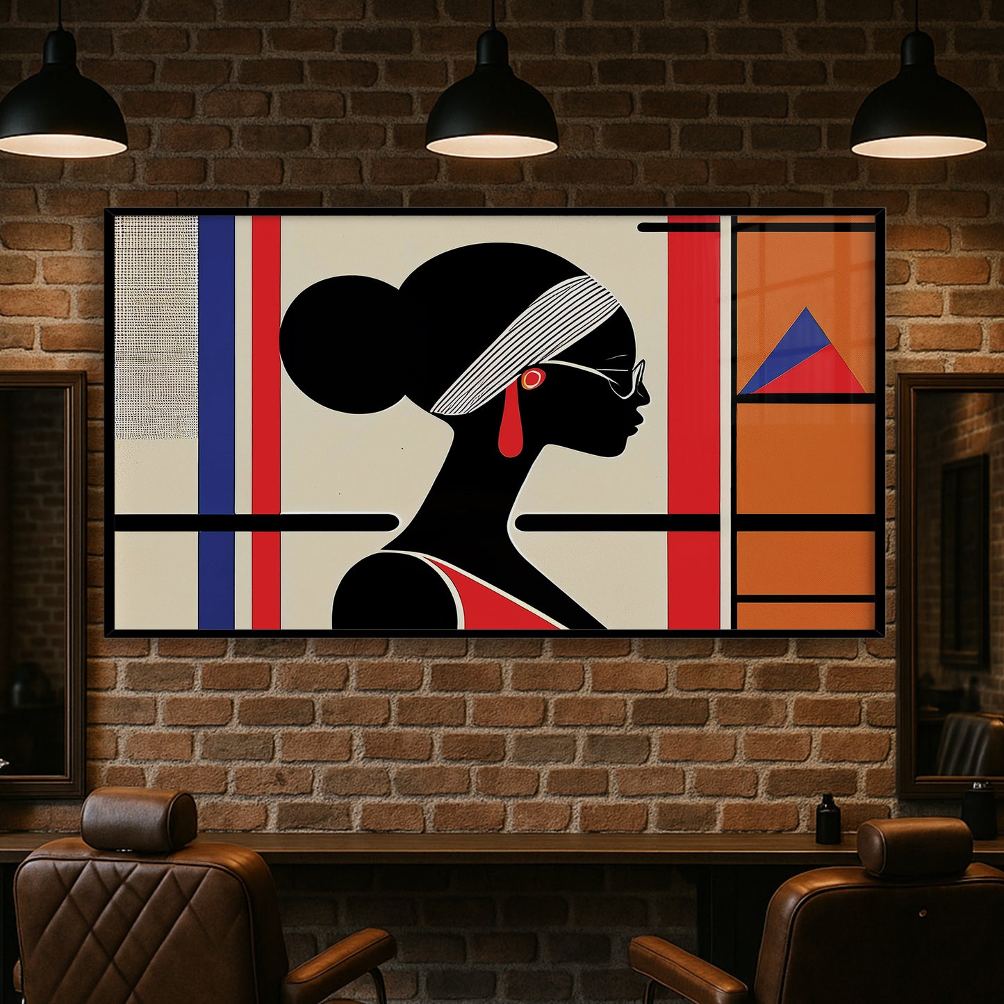 Profile in Strength – Luxury Framed Glass Art