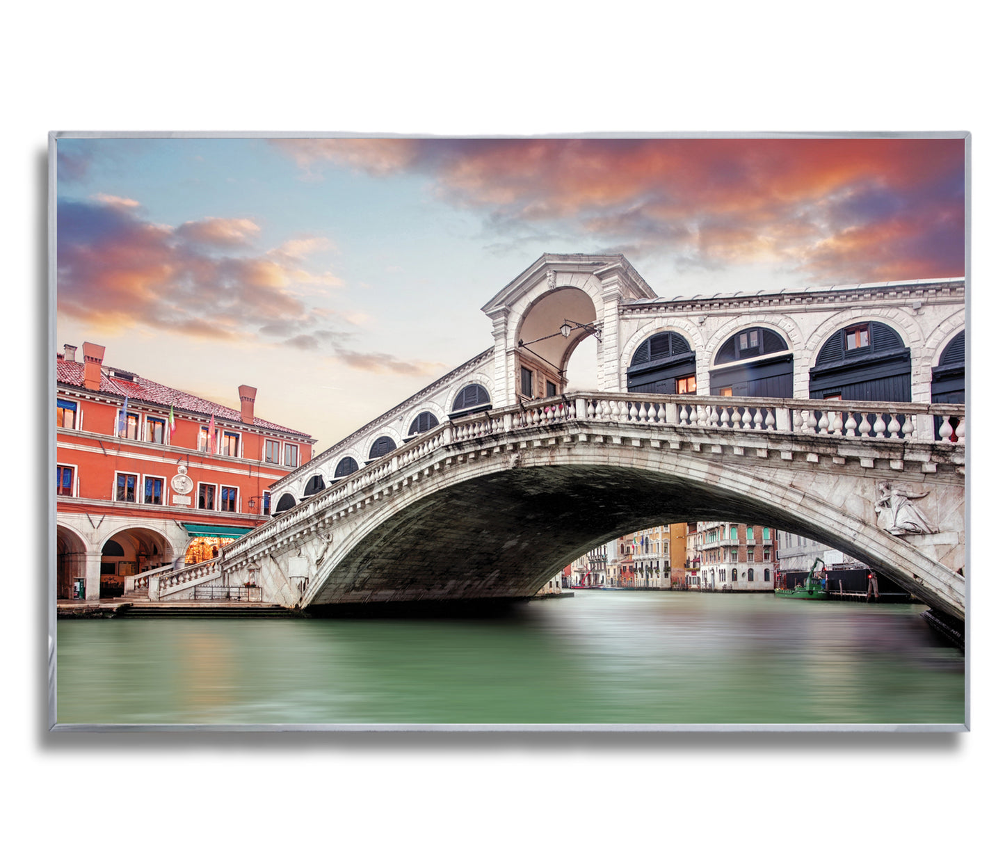 Venetian Reflections – The Rialto Bridge – Italian Architecture Photography Print