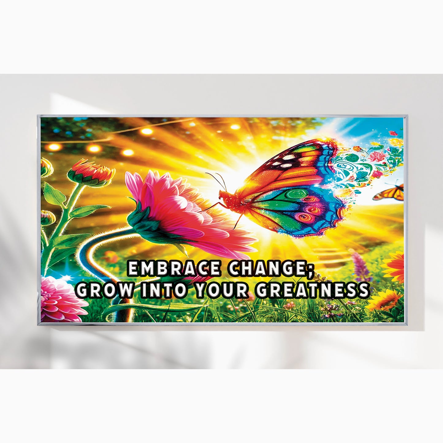 Butterfly of Change – Embrace Change Motivational Wall Art