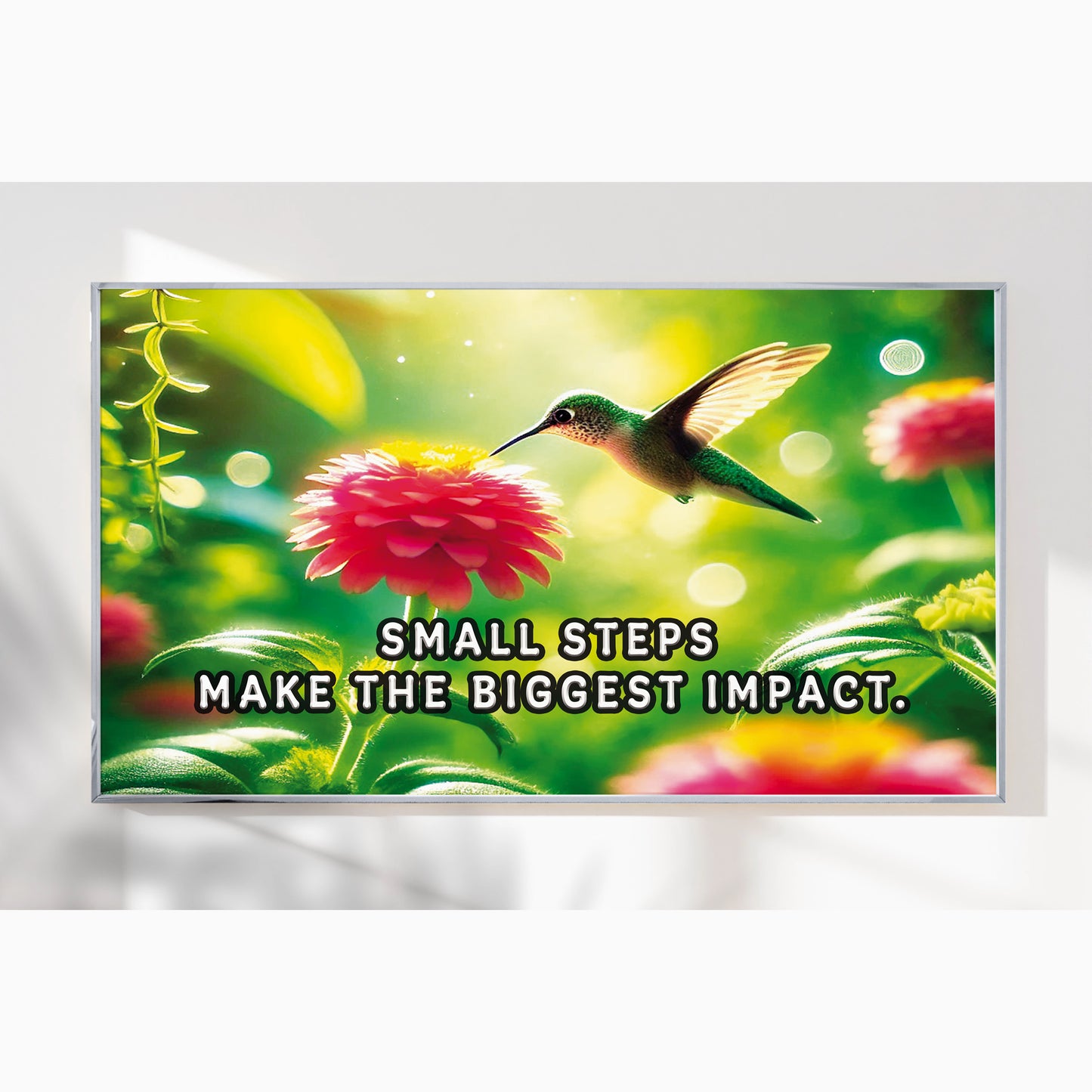 Small Steps, Big Impact – Hummingbird Wall Art