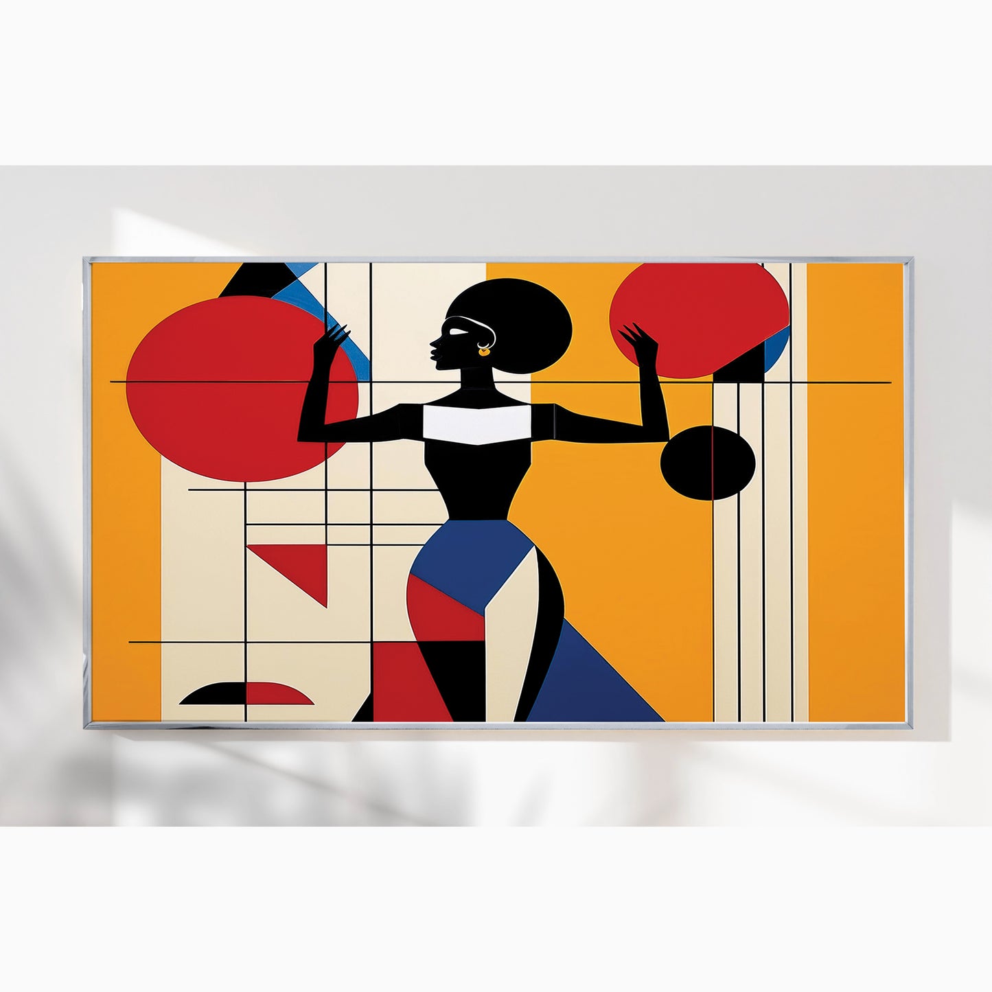 Bold Balance – Luxury Framed Glass Art