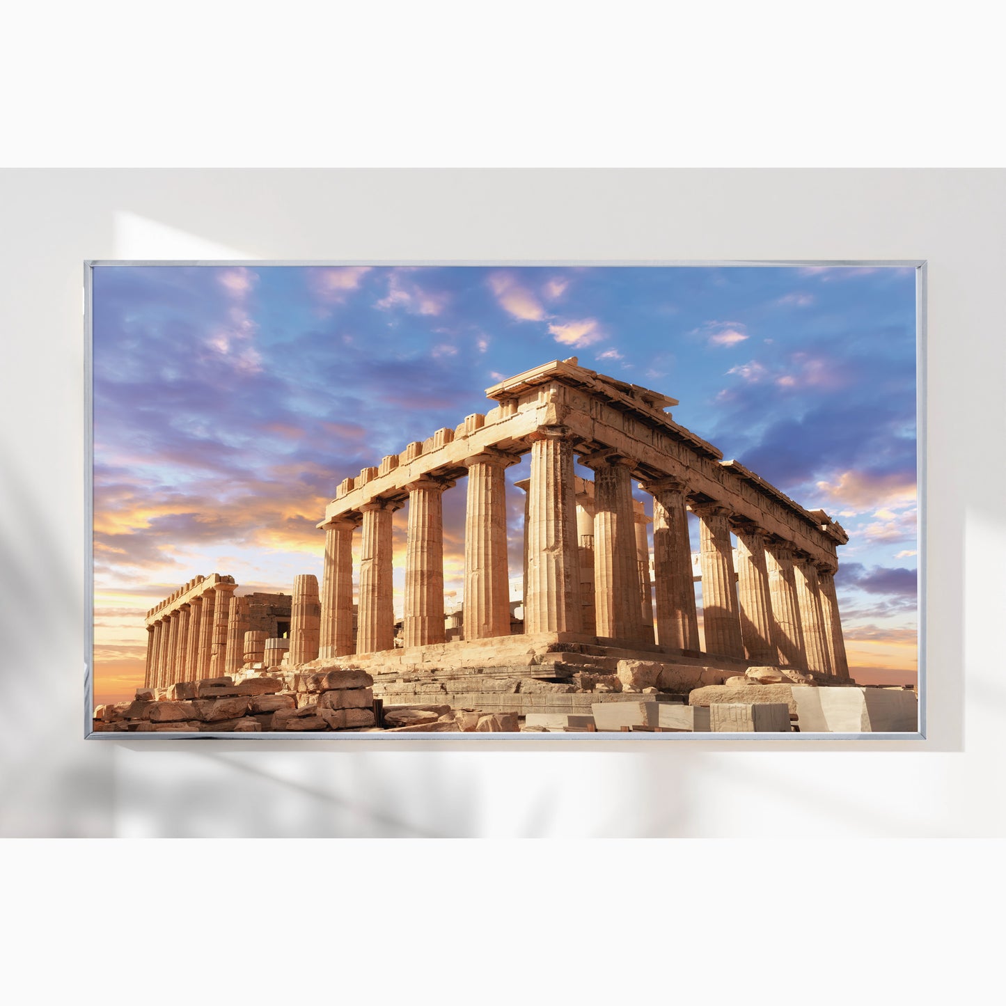 Parthenon at Sunset โ Athens Greece Ancient Architecture Print